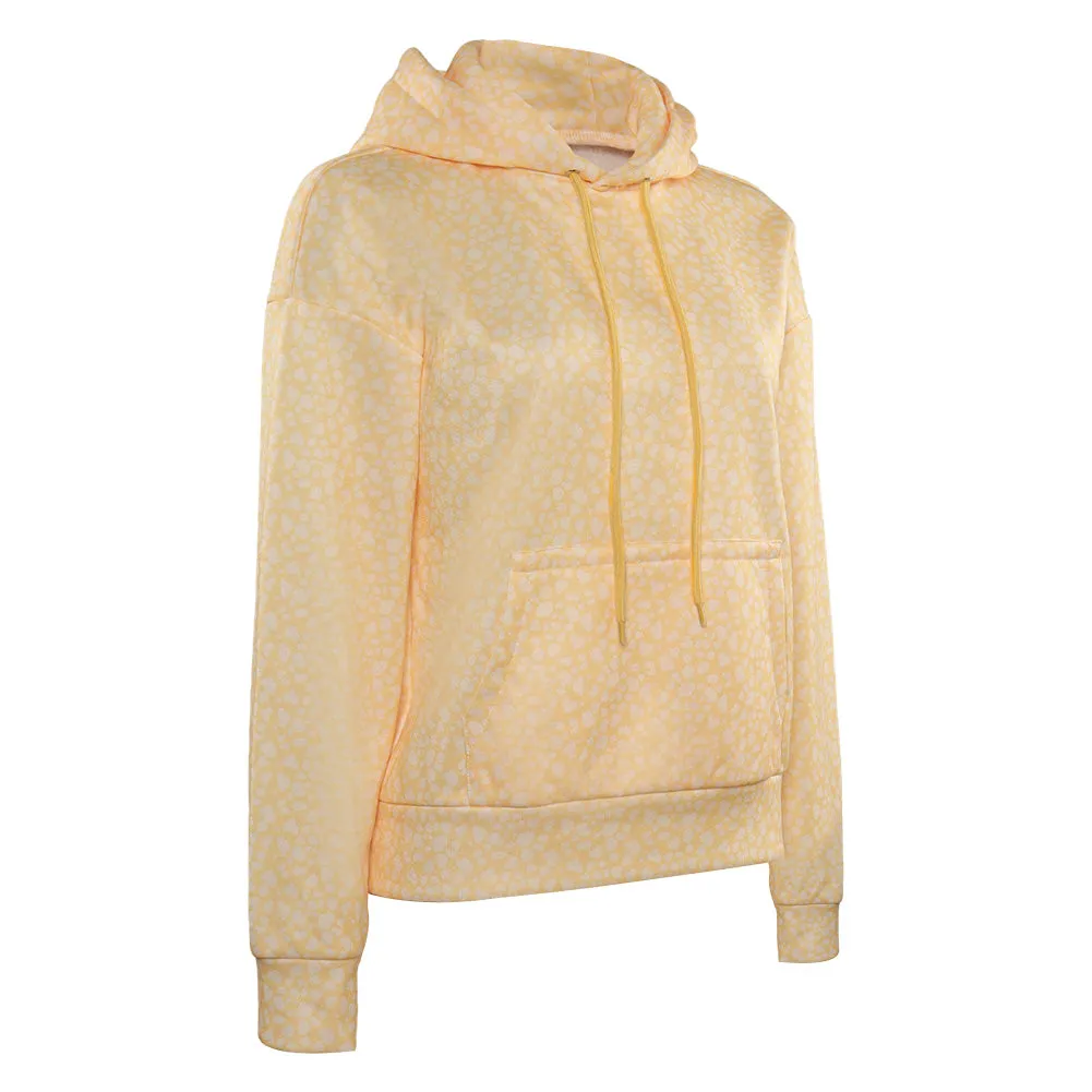 Barbie 2023 Girls Light Yellow Hoodie Cosplay Costume Halloween Carnival