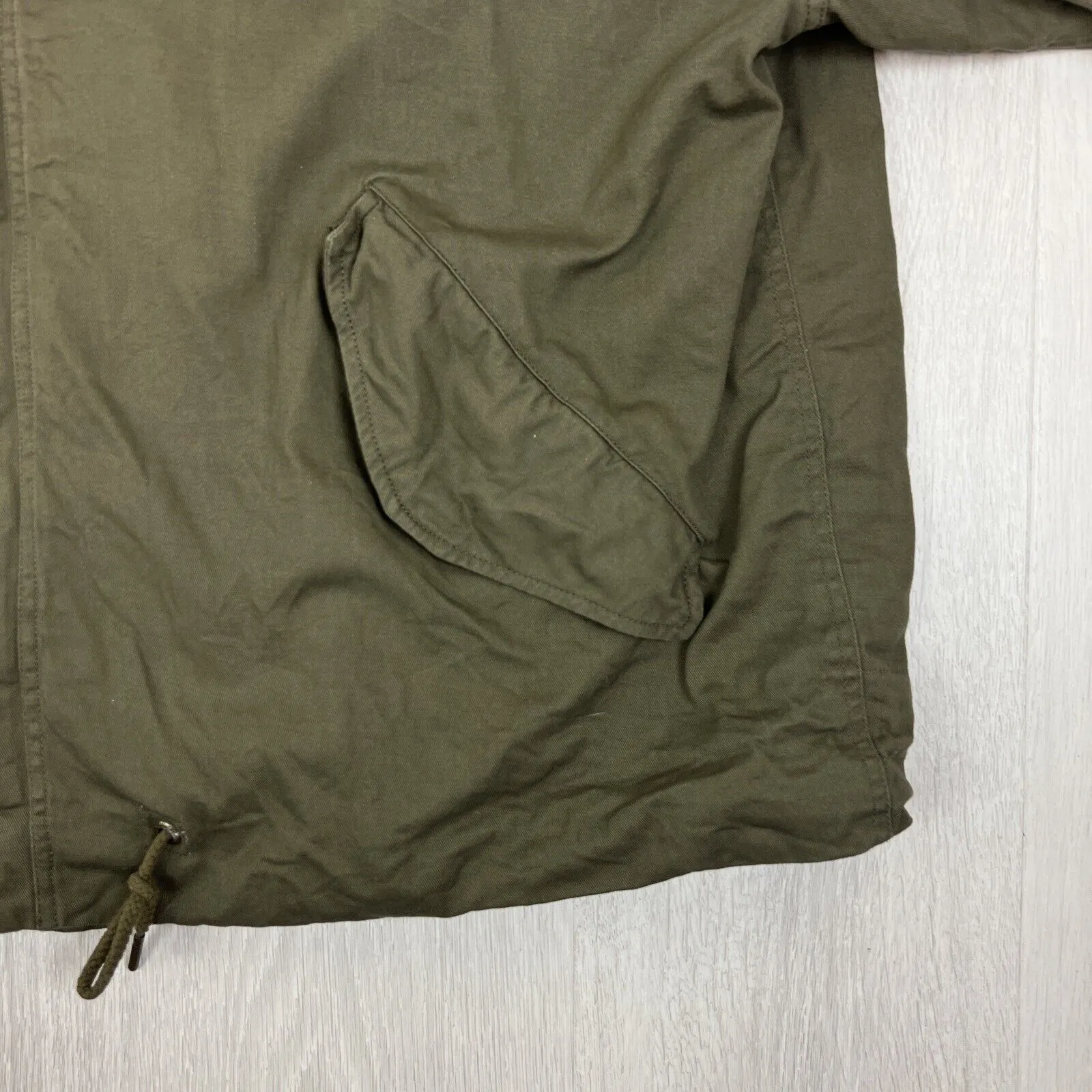 Barney Cools Mens Green Full Zip Bomber Jacket Size 2XL