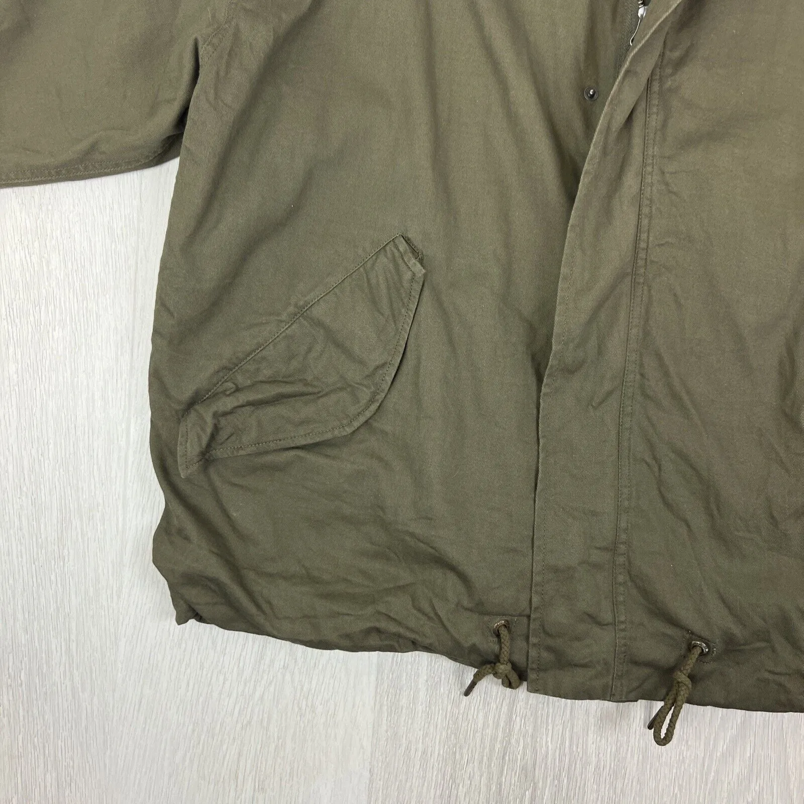 Barney Cools Mens Green Full Zip Bomber Jacket Size 2XL