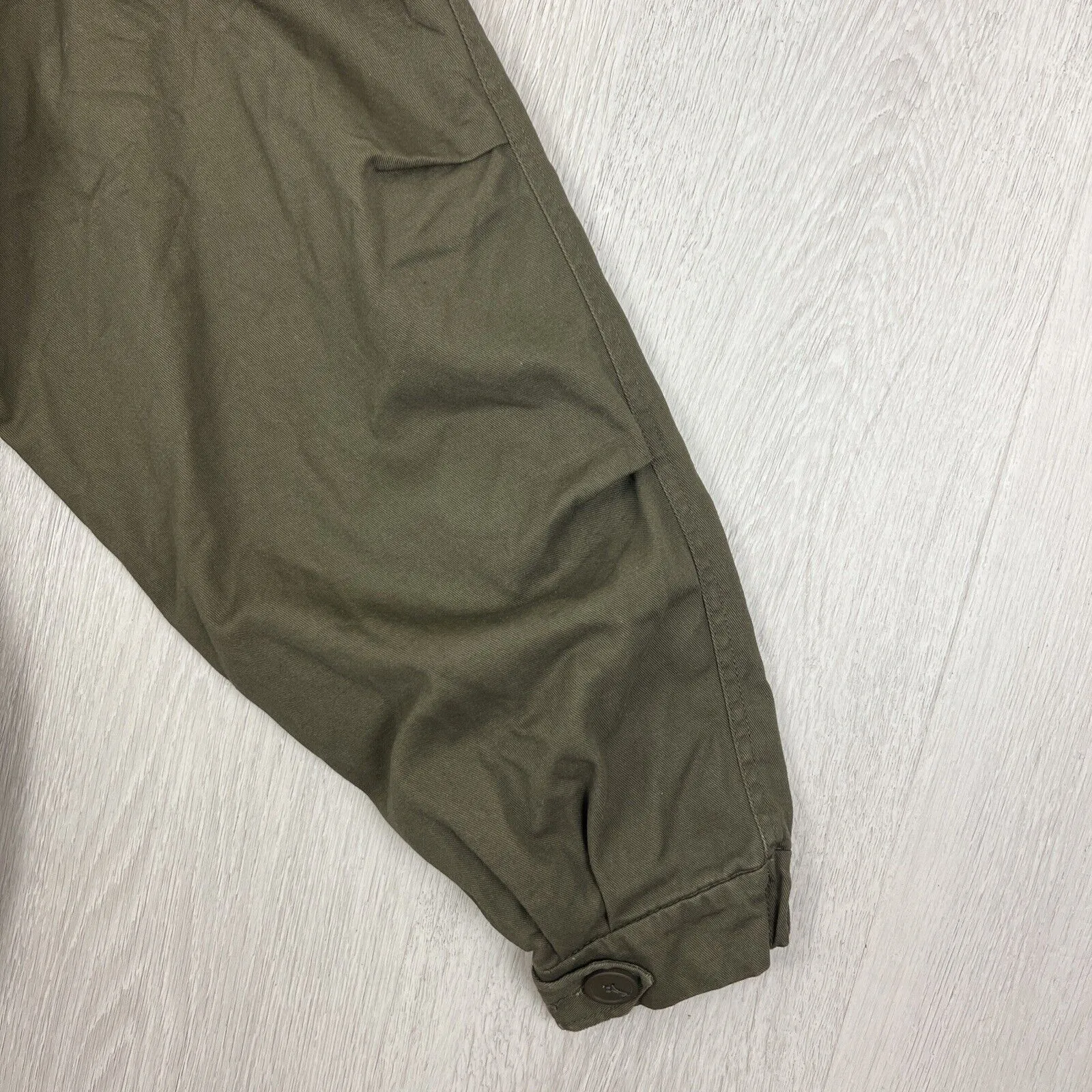 Barney Cools Mens Green Full Zip Bomber Jacket Size 2XL