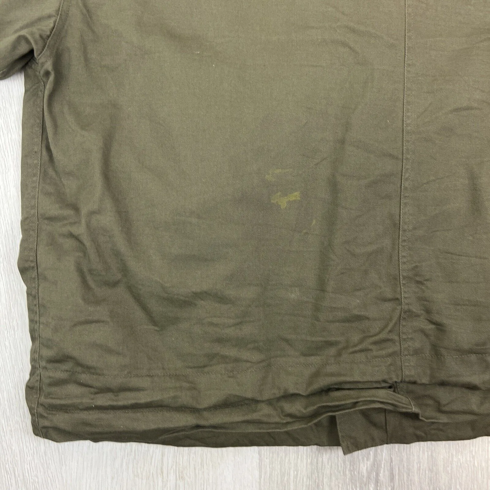 Barney Cools Mens Green Full Zip Bomber Jacket Size 2XL