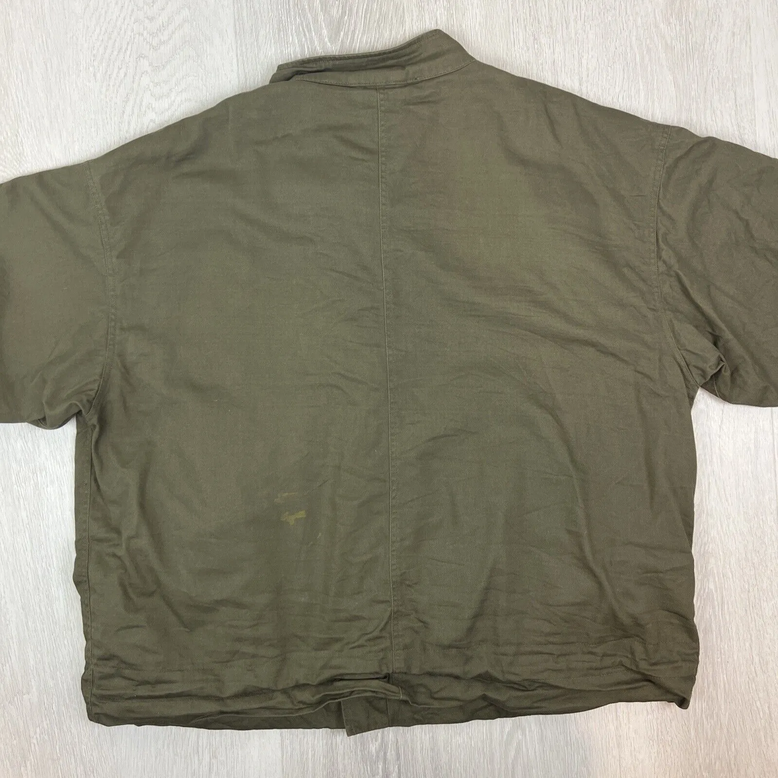 Barney Cools Mens Green Full Zip Bomber Jacket Size 2XL