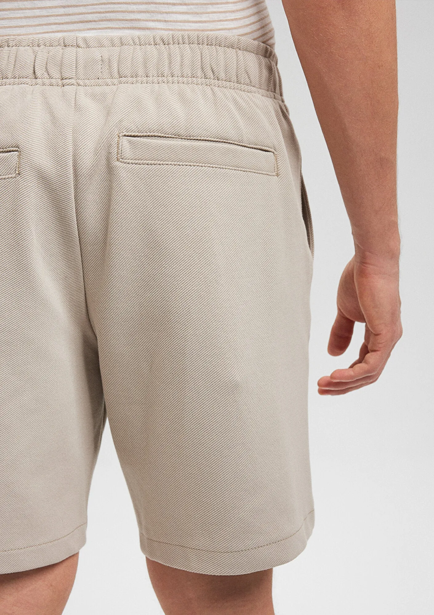 Beige Chino Shorts