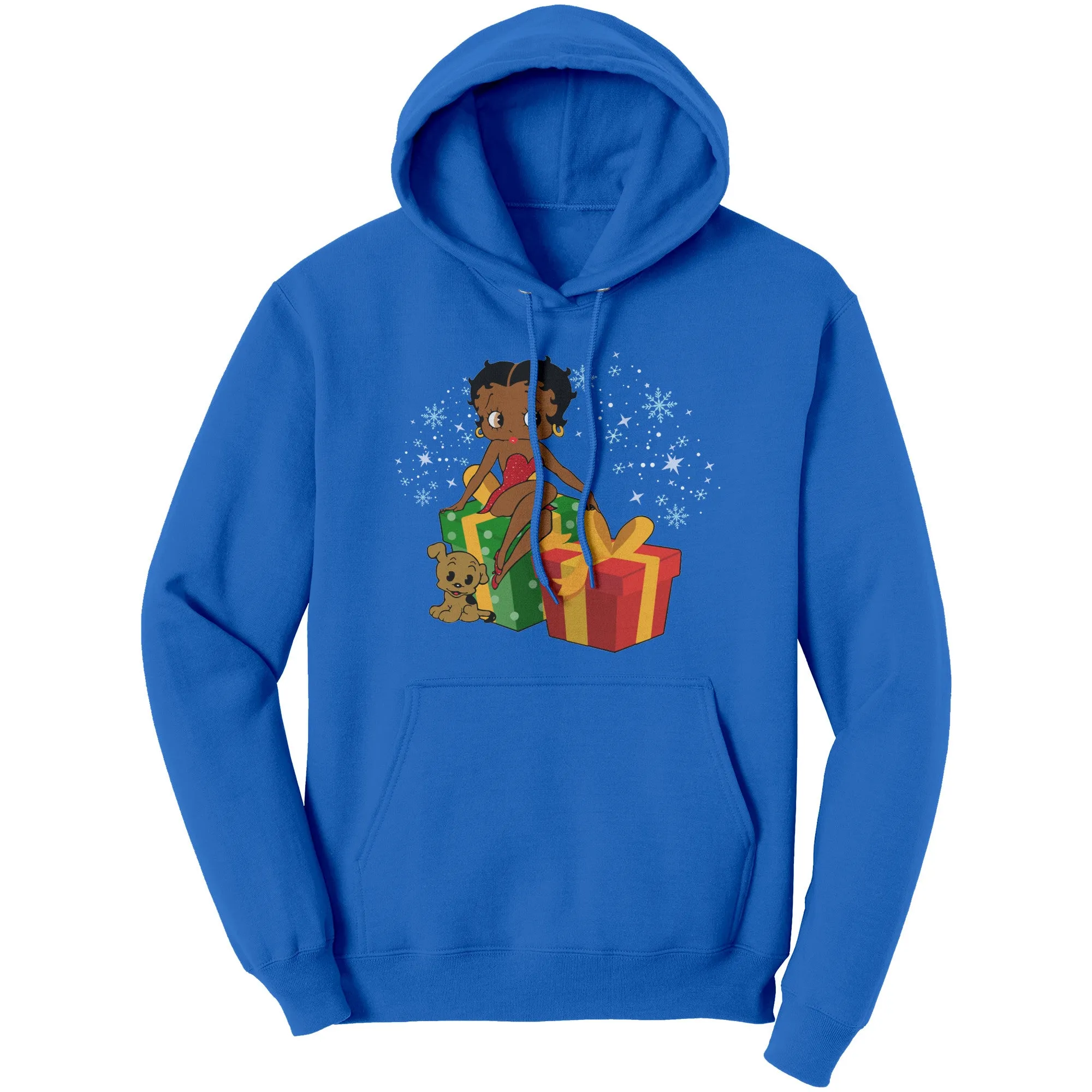 Betty Boop Christmas Hoodie, Betty Boop Womens Hoodie, Christmas Gift for Her, Holiday Graphic Hoodie, Betty Boop Hoodie, Womens Clothing