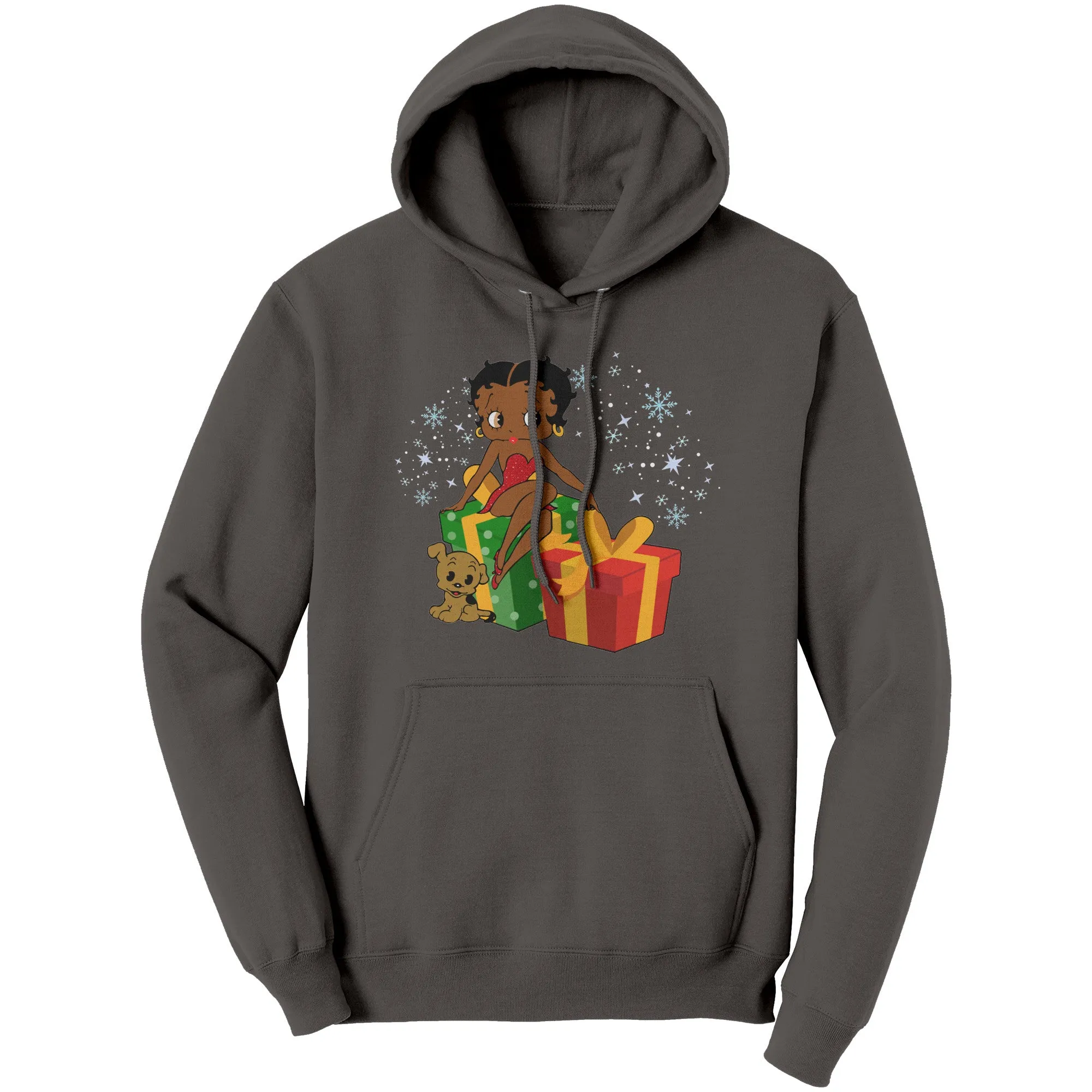 Betty Boop Christmas Hoodie, Betty Boop Womens Hoodie, Christmas Gift for Her, Holiday Graphic Hoodie, Betty Boop Hoodie, Womens Clothing