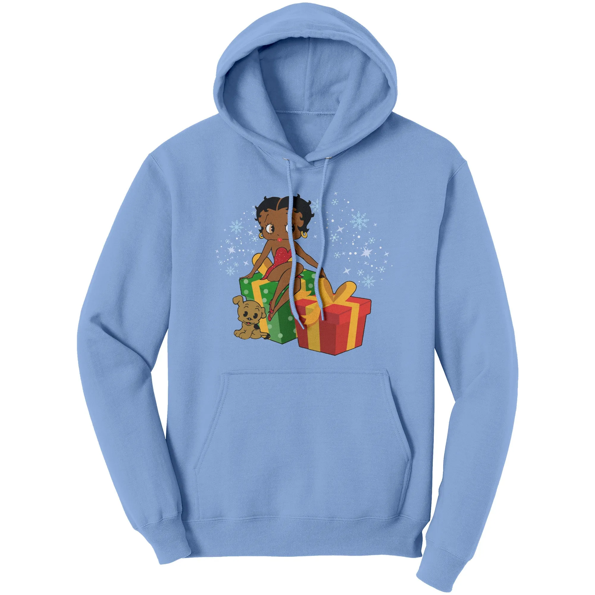 Betty Boop Christmas Hoodie, Betty Boop Womens Hoodie, Christmas Gift for Her, Holiday Graphic Hoodie, Betty Boop Hoodie, Womens Clothing
