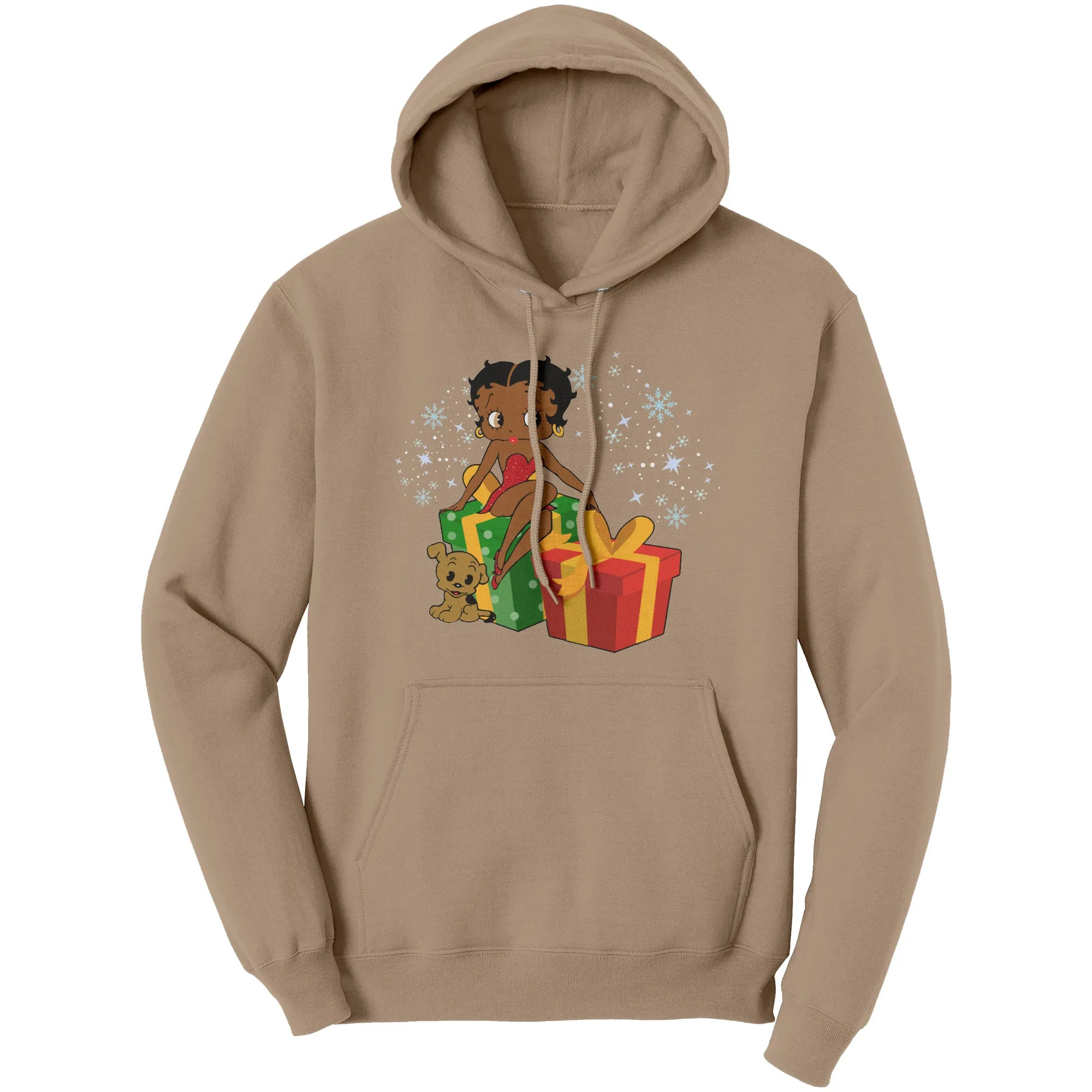 Betty Boop Christmas Hoodie, Betty Boop Womens Hoodie, Christmas Gift for Her, Holiday Graphic Hoodie, Betty Boop Hoodie, Womens Clothing
