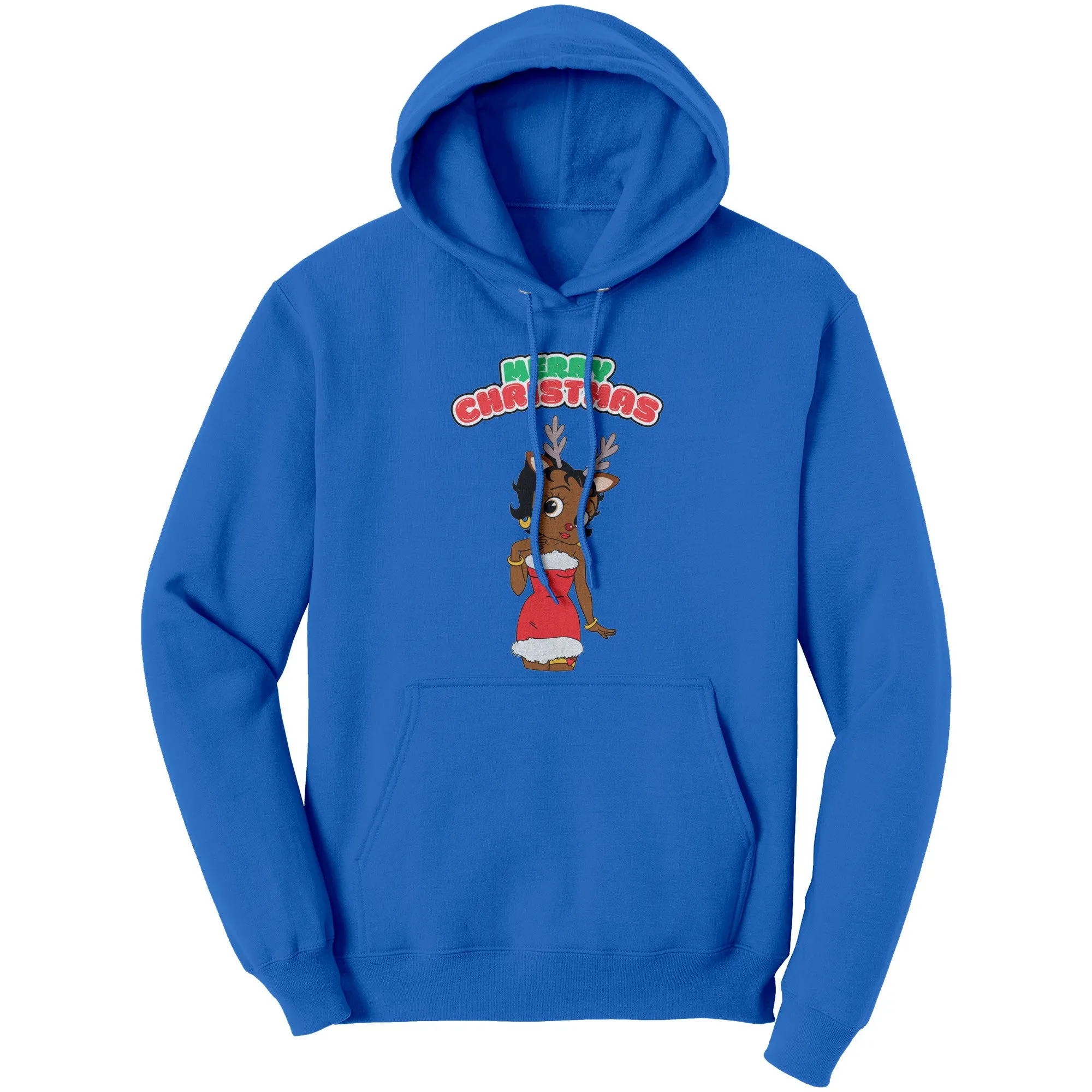 Betty Boop Hoodie, Christmas Hoodie, Christmas Reindeer Hoodie, Betty Boop Gift, Christmas Gifts For Her, Womens Hoodie Gift Womens Clothing