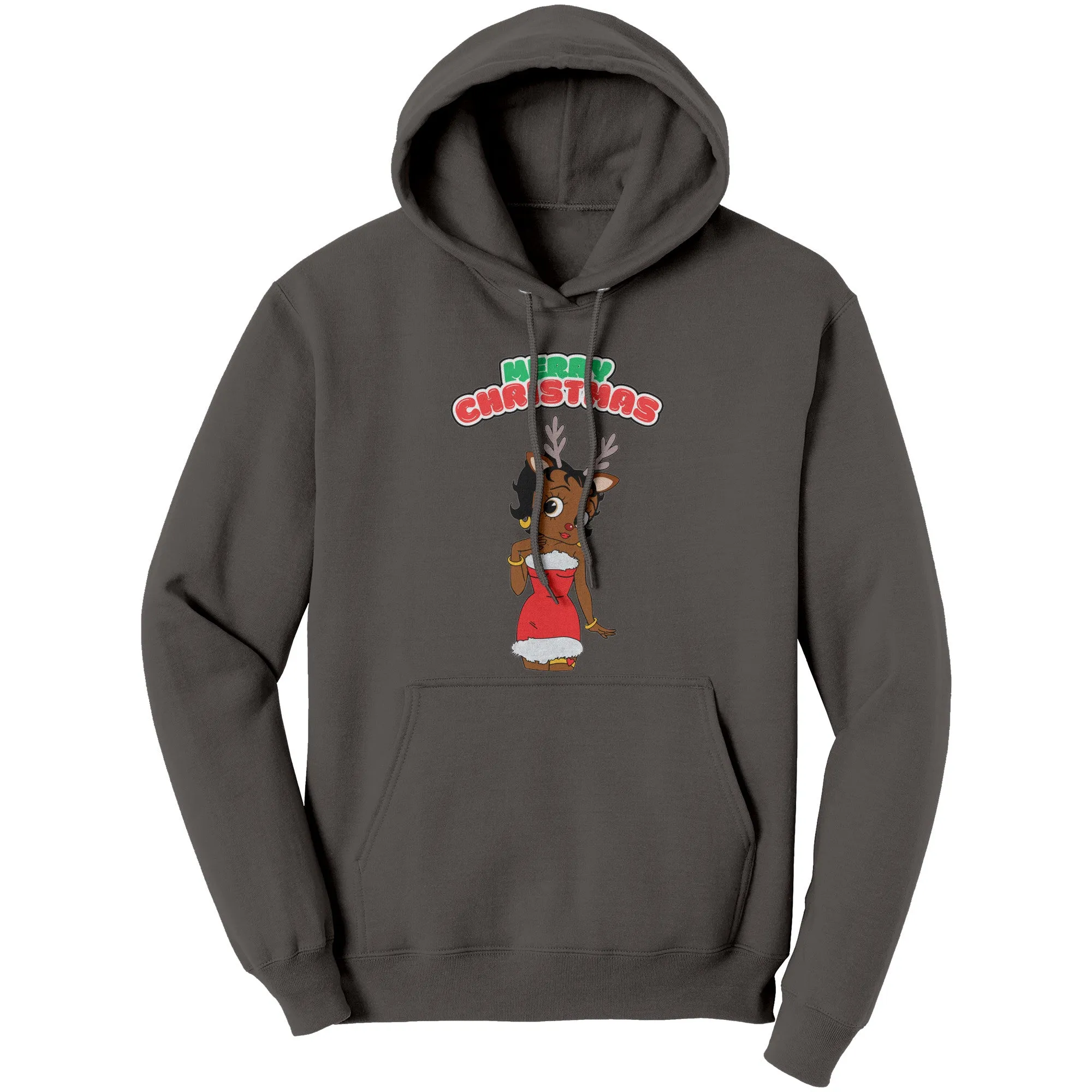 Betty Boop Hoodie, Christmas Hoodie, Christmas Reindeer Hoodie, Betty Boop Gift, Christmas Gifts For Her, Womens Hoodie Gift Womens Clothing