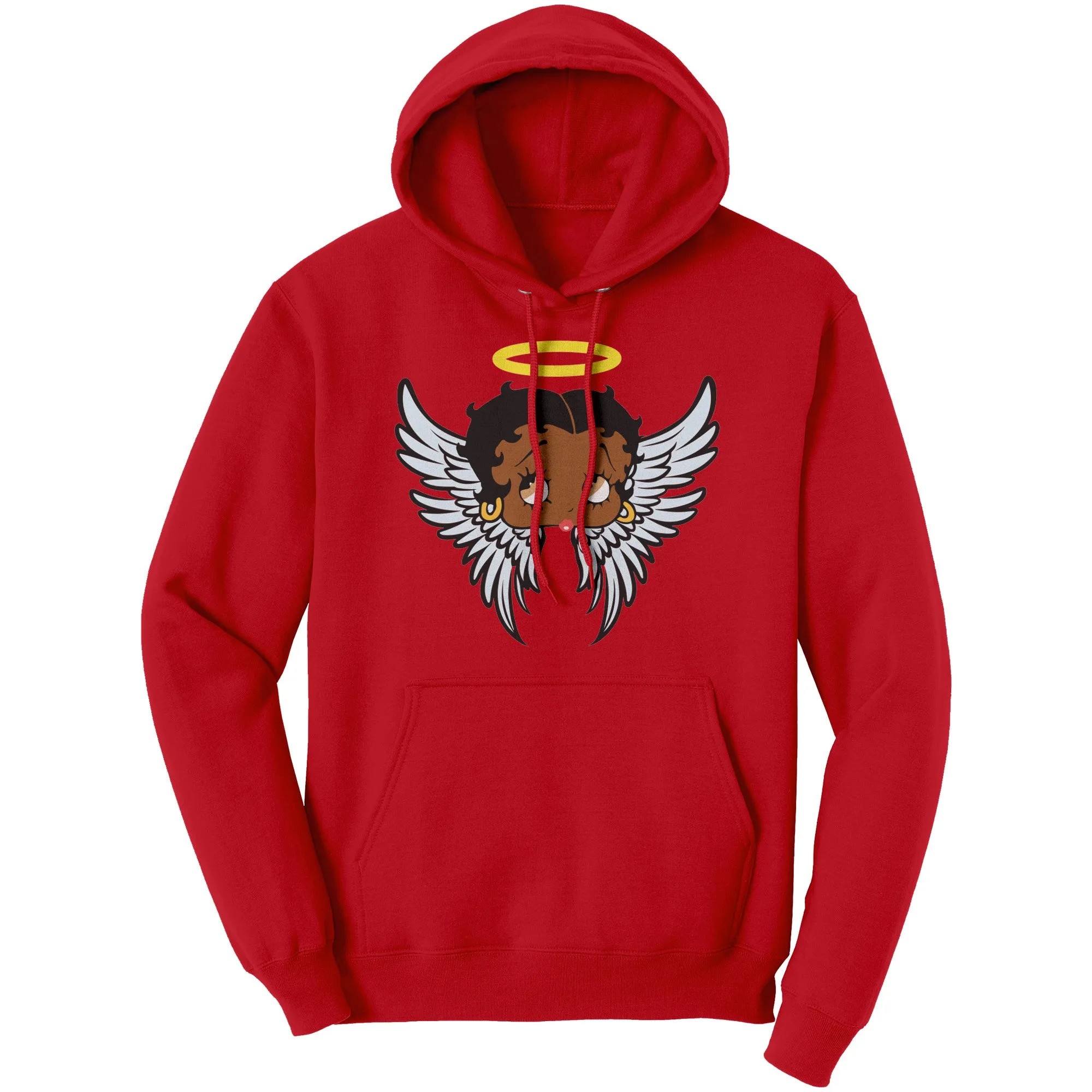 Betty Boop Hoodie, Cute Betty Boop Graphic Hoodie, Betty Boop Angel Hoodie, Betty Boop Christmas Hoodie Gift For Mom Christmas Gifts For Her