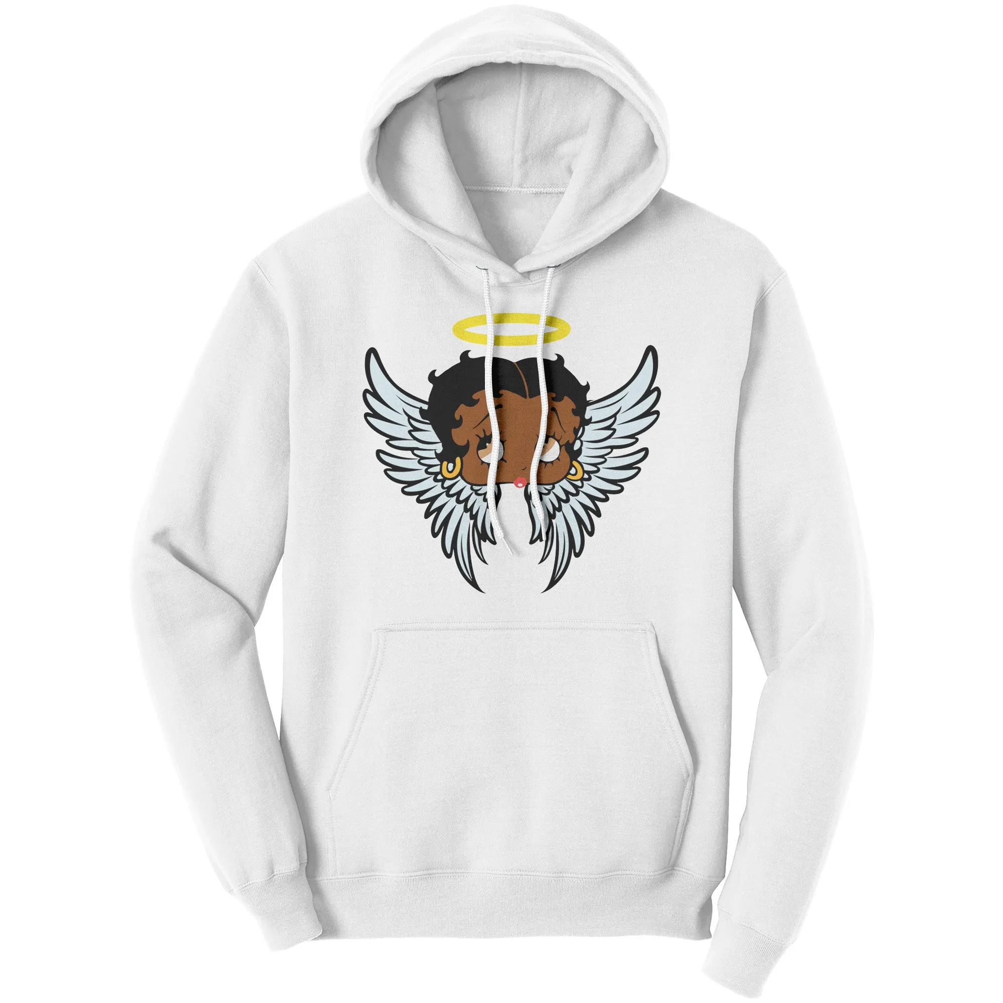 Betty Boop Hoodie, Cute Betty Boop Graphic Hoodie, Betty Boop Angel Hoodie, Betty Boop Christmas Hoodie Gift For Mom Christmas Gifts For Her