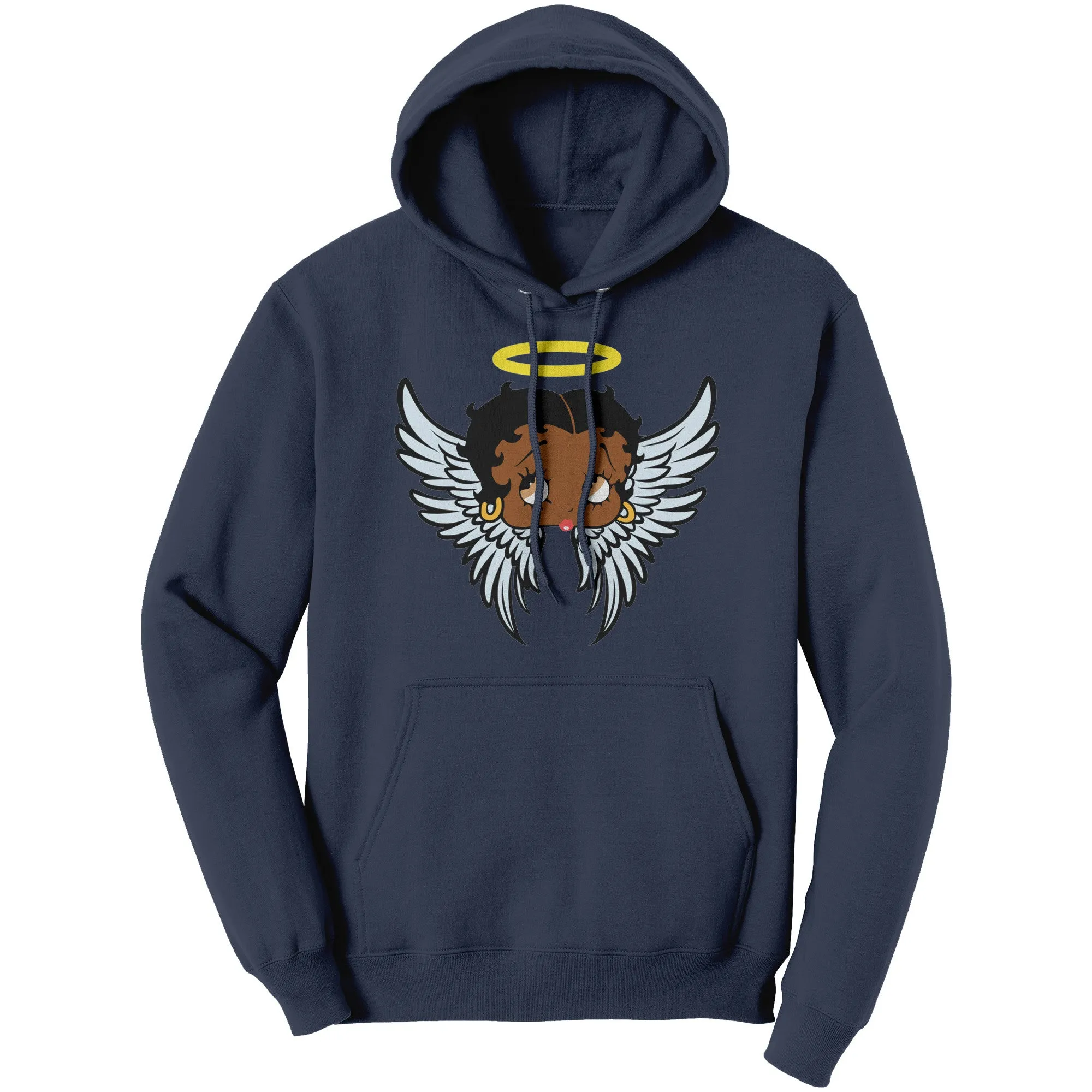 Betty Boop Hoodie, Cute Betty Boop Graphic Hoodie, Betty Boop Angel Hoodie, Betty Boop Christmas Hoodie Gift For Mom Christmas Gifts For Her