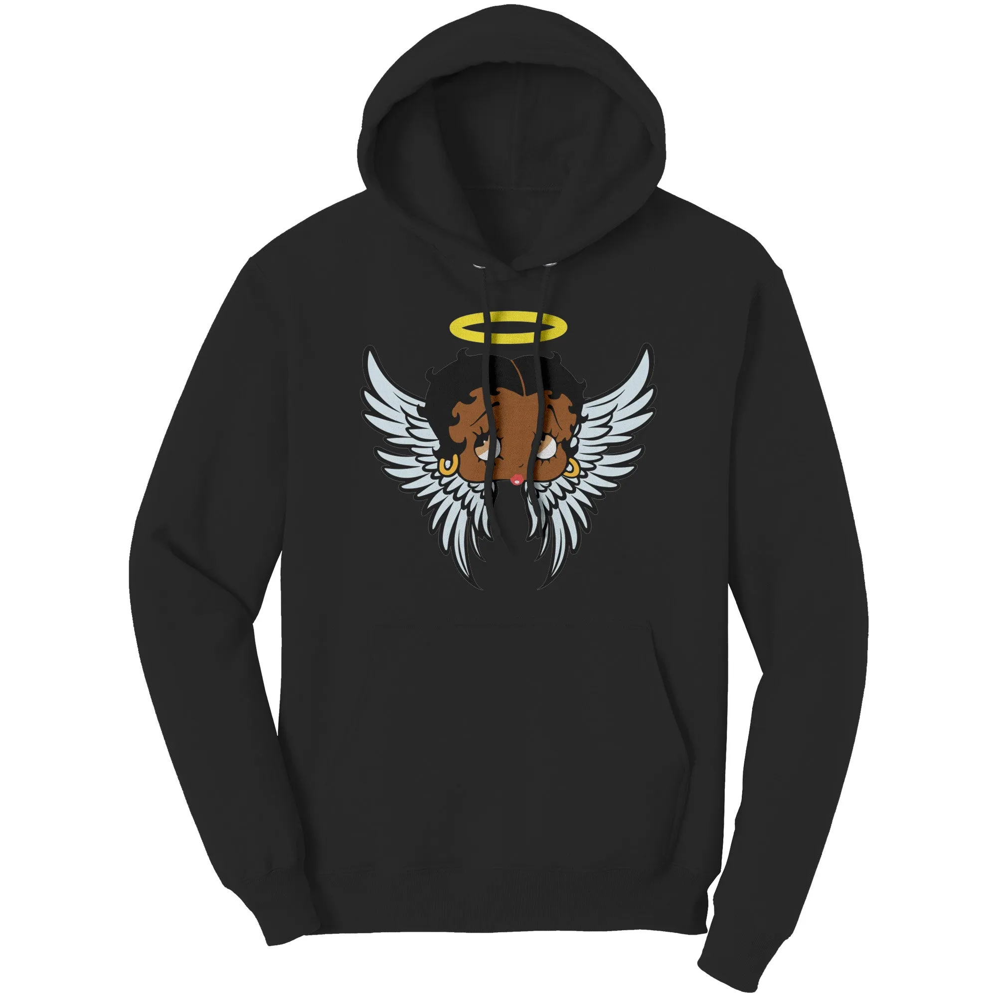 Betty Boop Hoodie, Cute Betty Boop Graphic Hoodie, Betty Boop Angel Hoodie, Betty Boop Christmas Hoodie Gift For Mom Christmas Gifts For Her