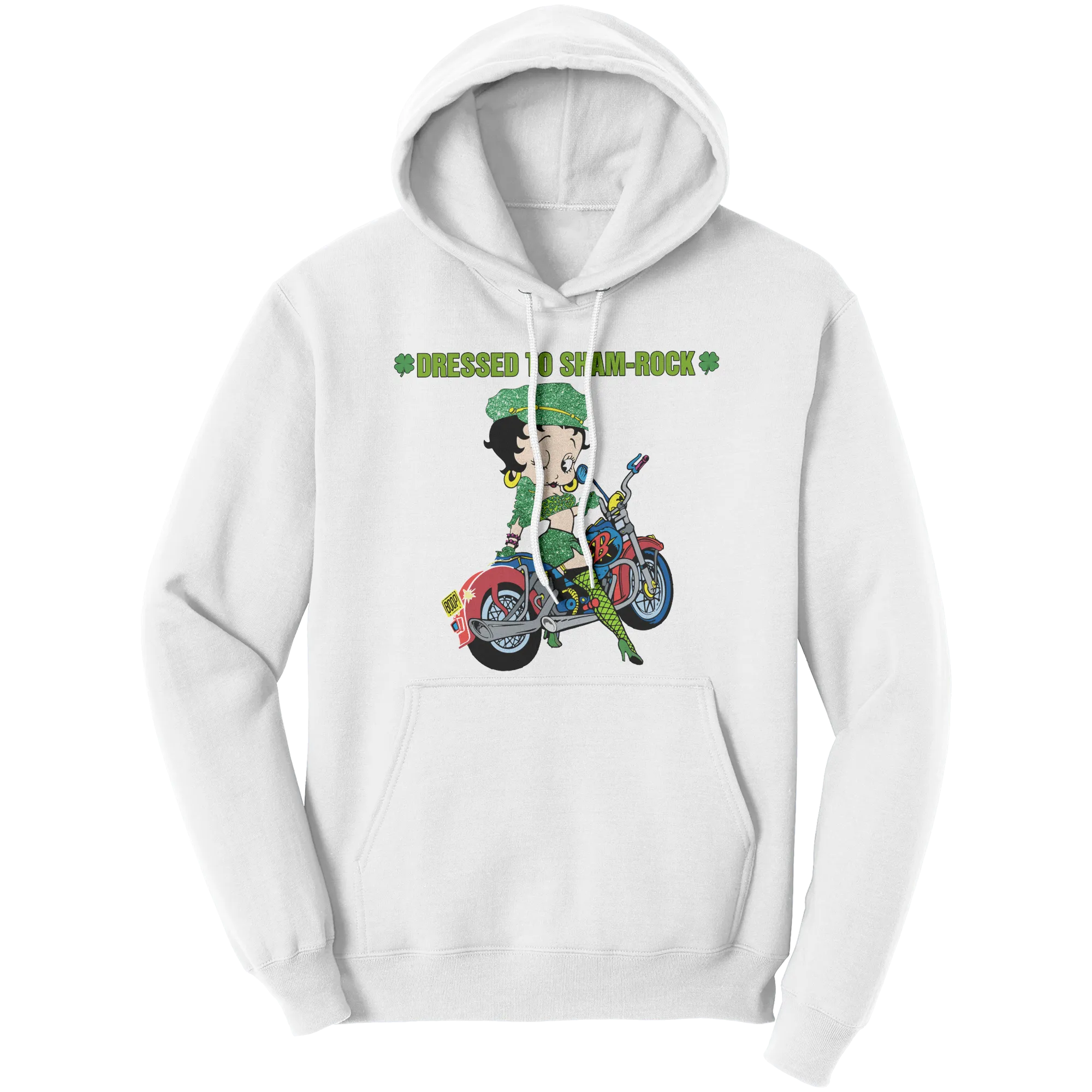 Betty Boop Hoodie, In My Lucky Era Hoodie, Irish Hoodie, Shamrock Hoodie, St Patricks Hoodie, St Patricks Day Gift, Womens Clothing Gift