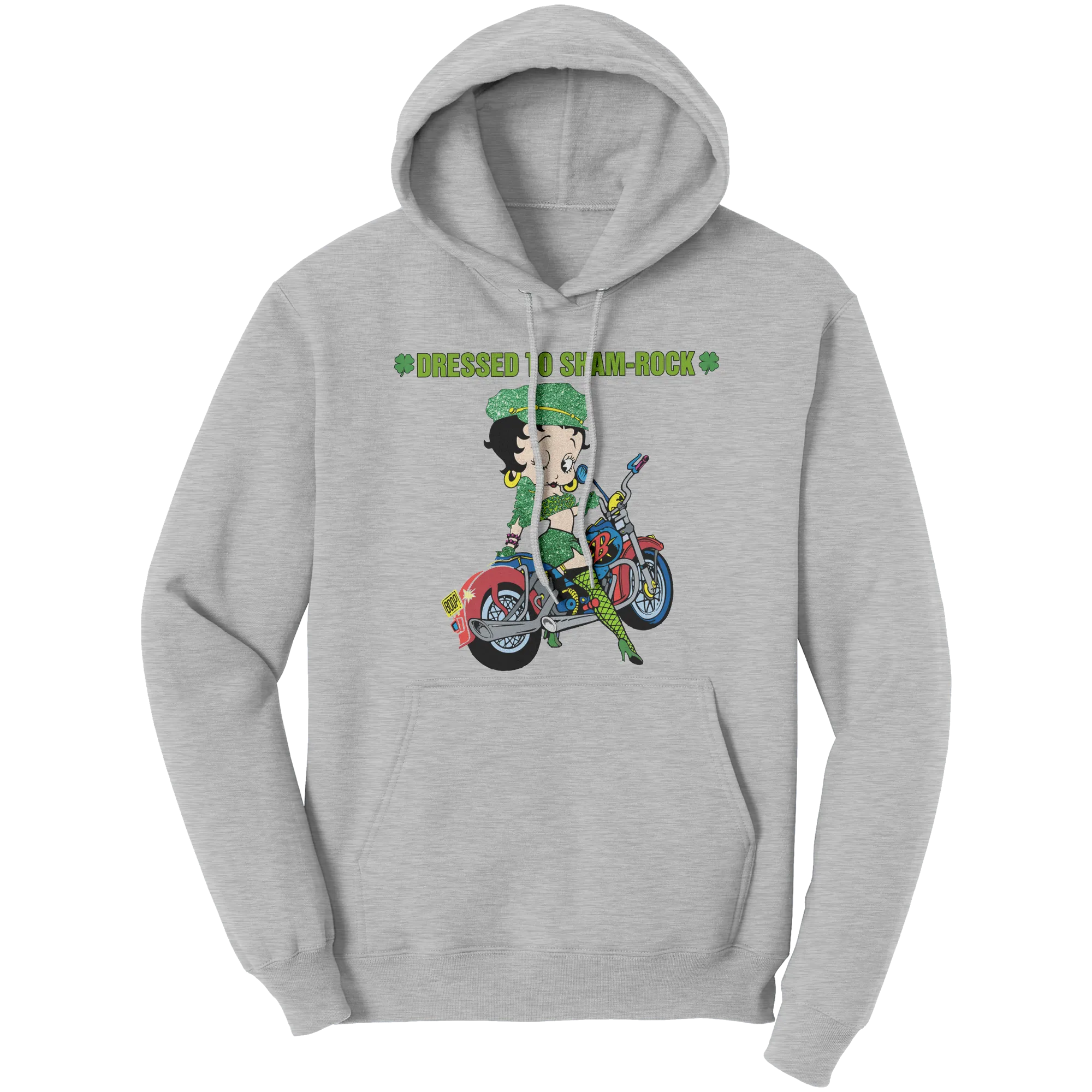 Betty Boop Hoodie, In My Lucky Era Hoodie, Irish Hoodie, Shamrock Hoodie, St Patricks Hoodie, St Patricks Day Gift, Womens Clothing Gift