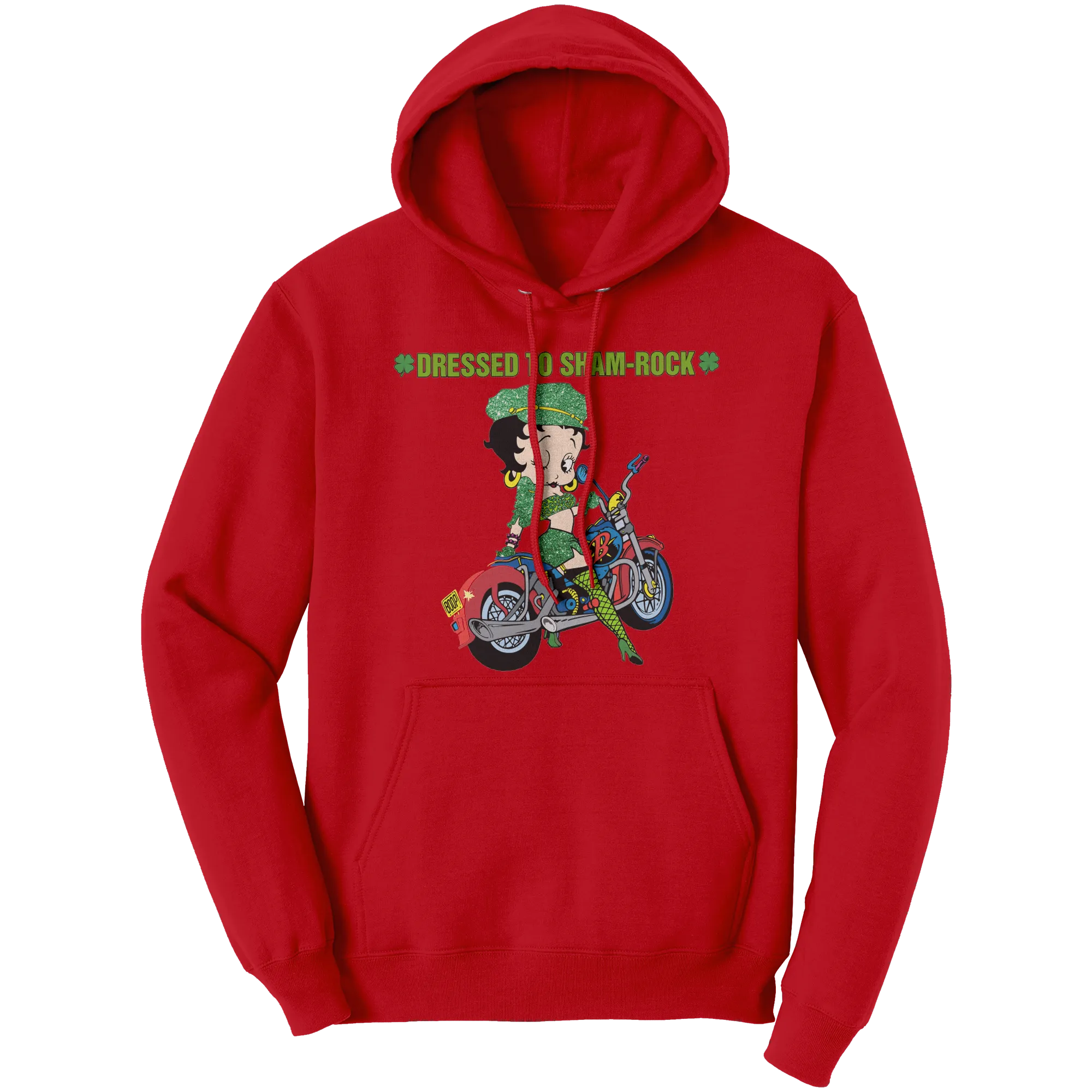 Betty Boop Hoodie, In My Lucky Era Hoodie, Irish Hoodie, Shamrock Hoodie, St Patricks Hoodie, St Patricks Day Gift, Womens Clothing Gift