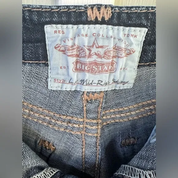 Big Star Vintage mid-rise Skinny Jean size 28L
