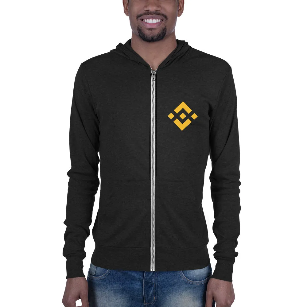 Binance Unisex zip hoodie