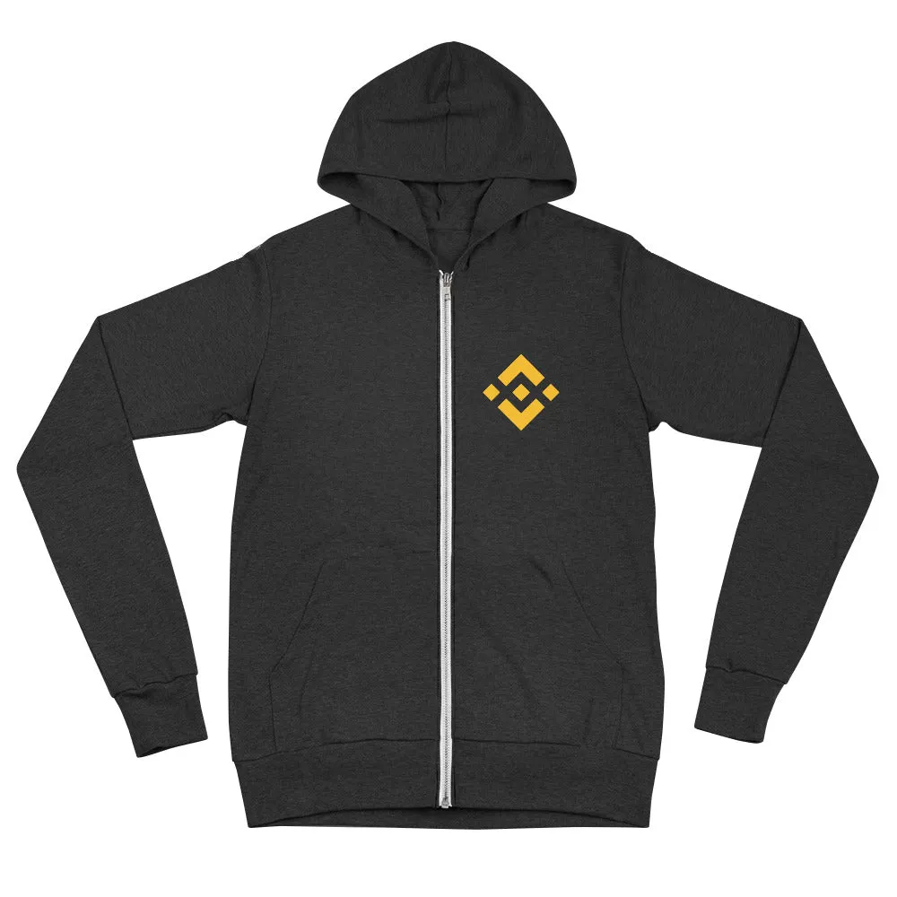 Binance Unisex zip hoodie
