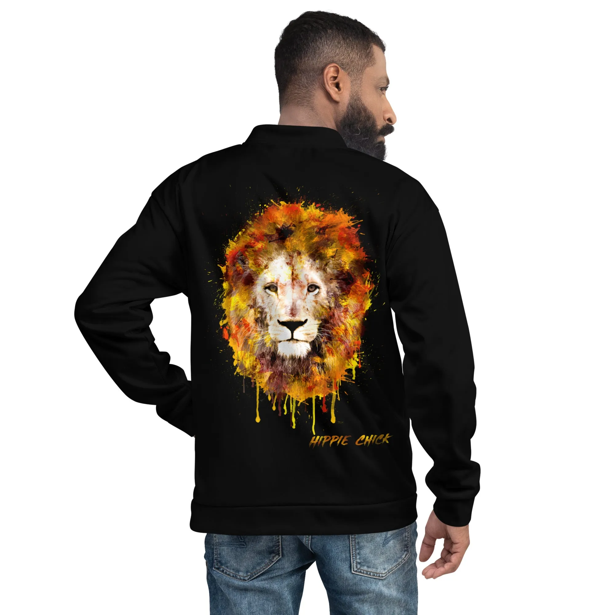 Black Bomber Jacket - OG Hippie Dude