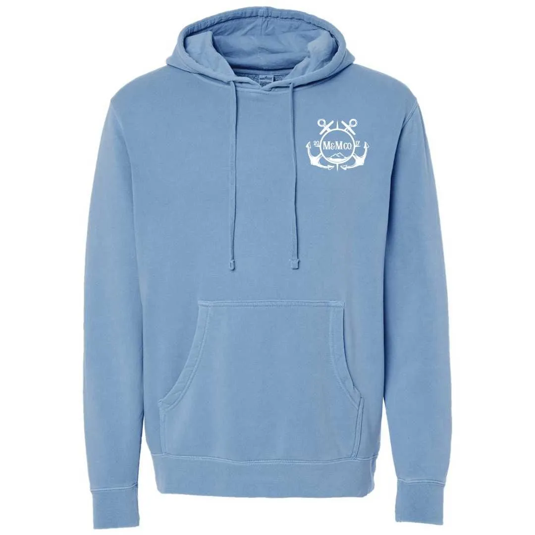 Black Harbor Pullover Hoodie (Light Blue)