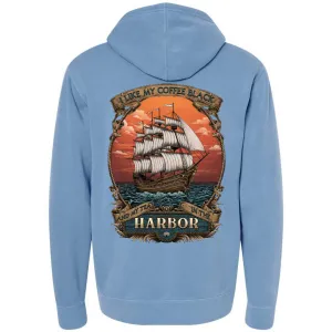 Black Harbor Pullover Hoodie (Light Blue)