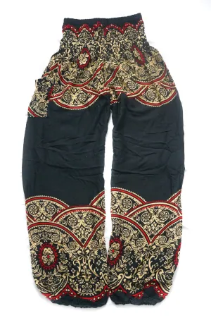 Black Luna Mandala Harem Pants