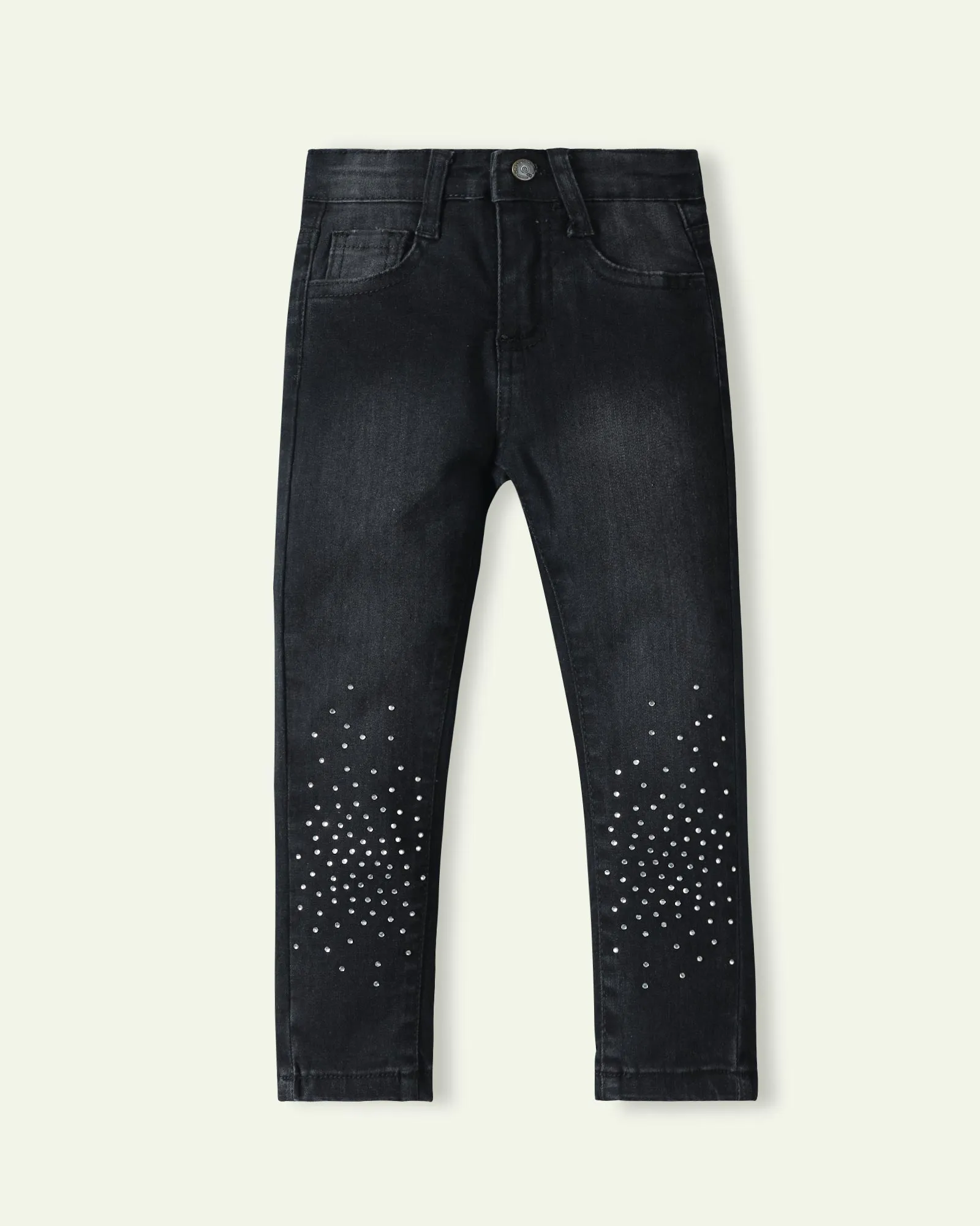 Black Studded Jeans