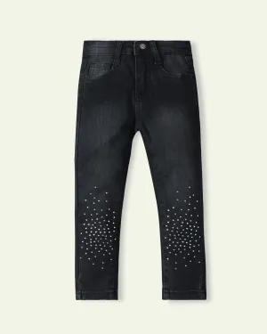Black Studded Jeans