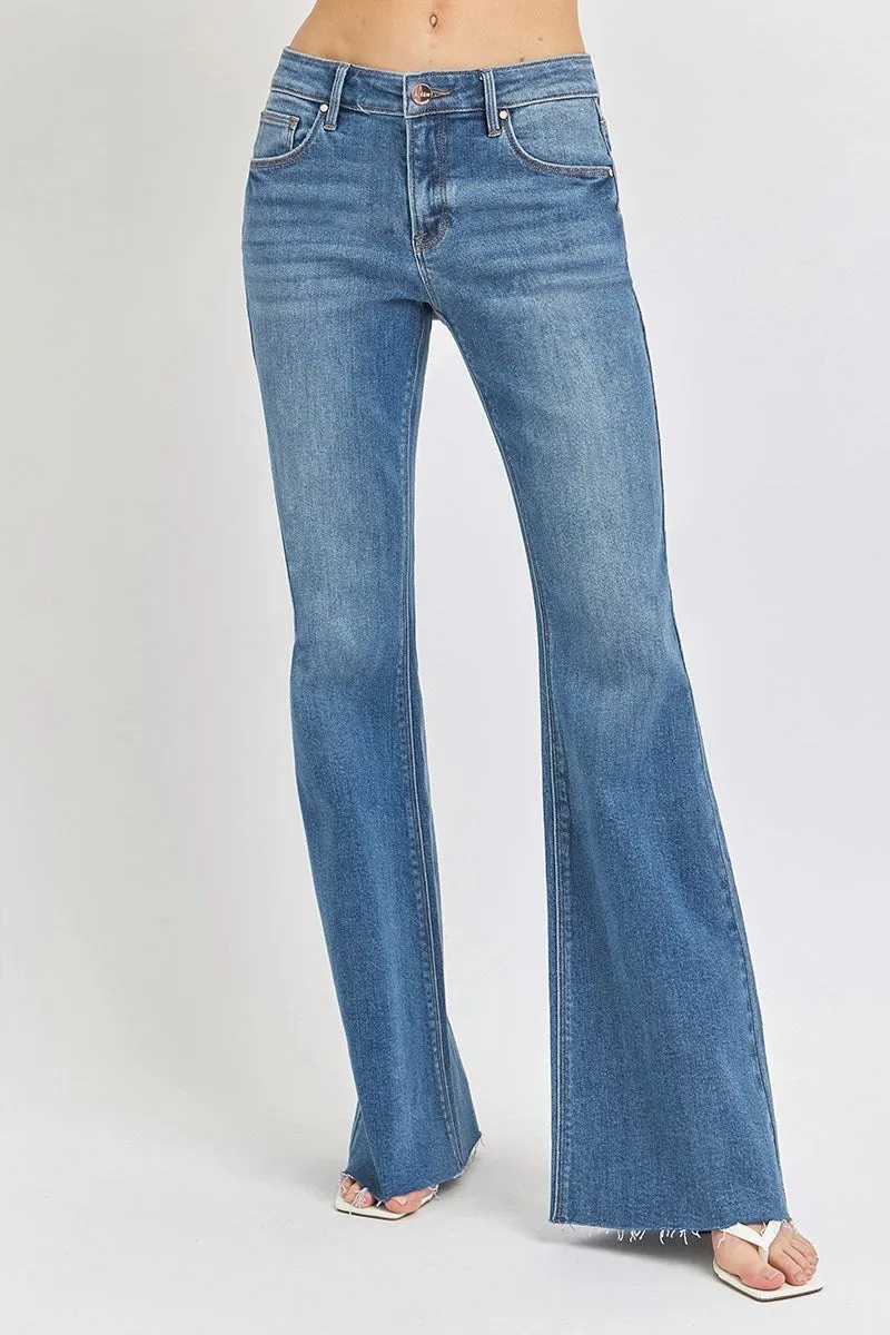 Blake Mid Rise Flare Jeans