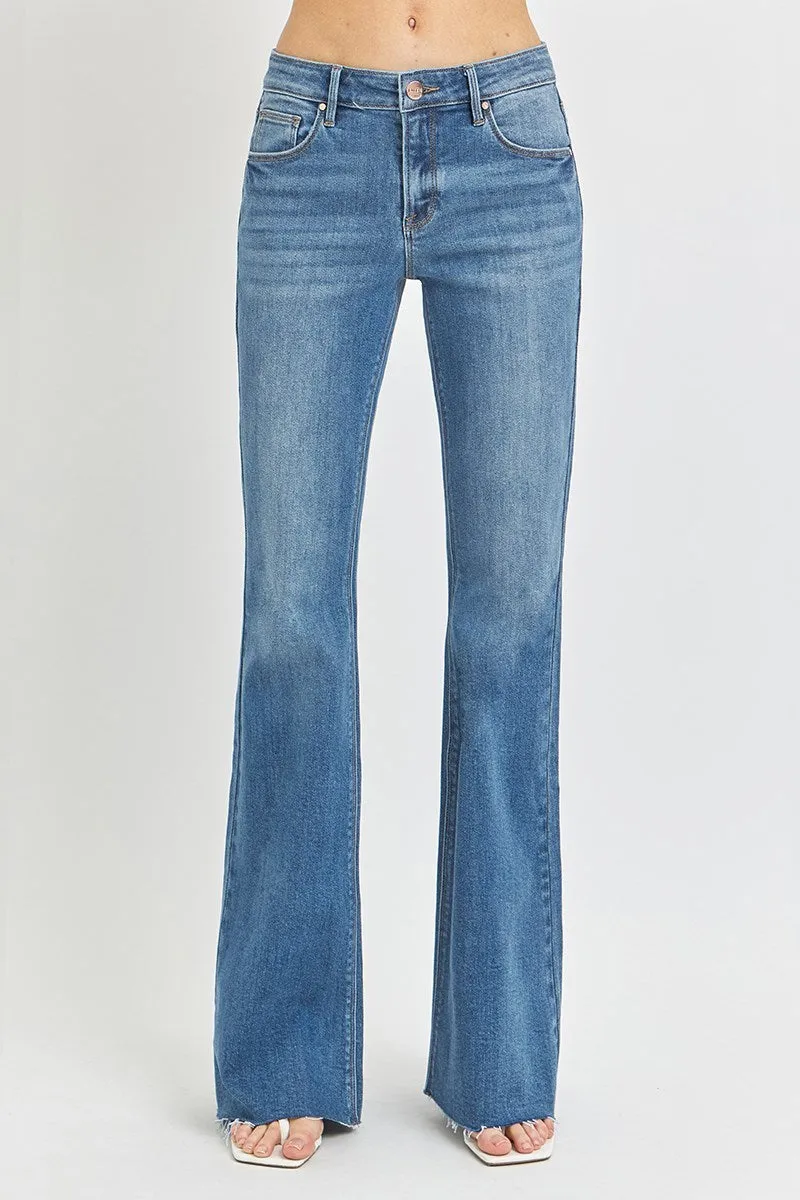 Blake Mid Rise Flare Jeans