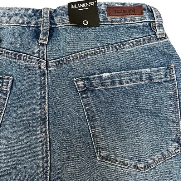 BLANK NYC  DESTRESS  DENIM SHORTS Sz 27 NWT
