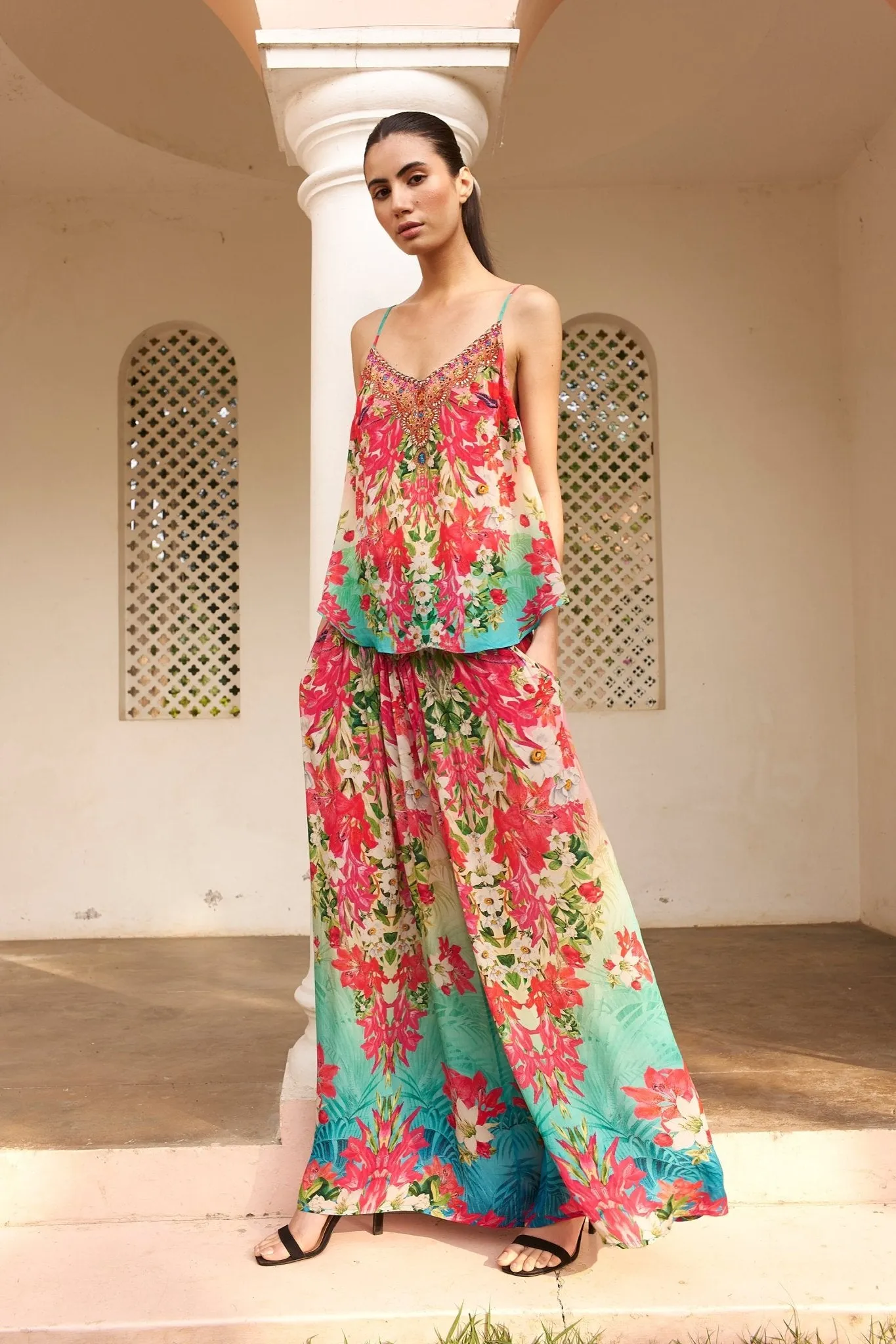 BLUE BLOSSOM LOUNGE PANTS