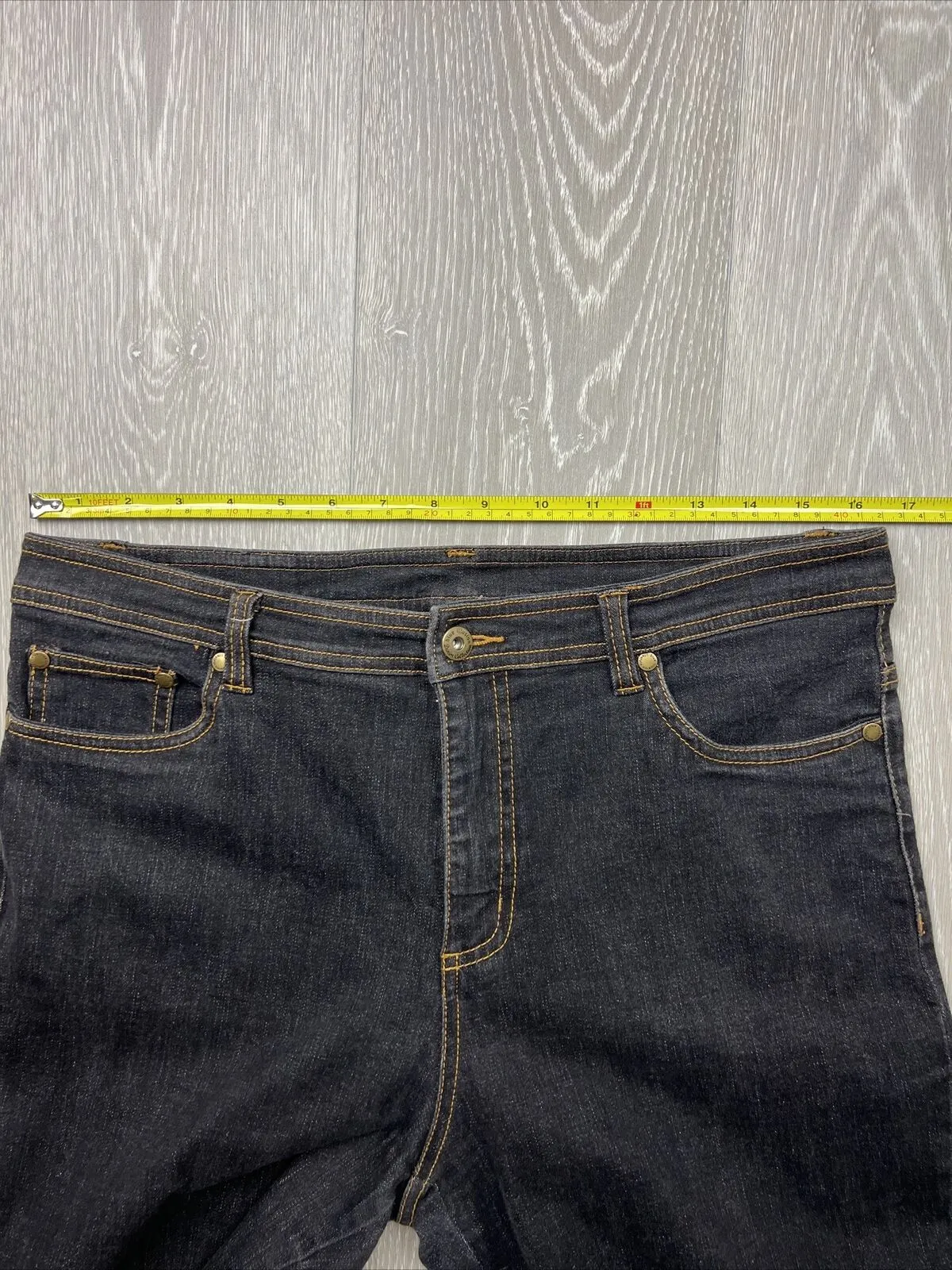Blue Illusion Womens Black Jeans Size Large
