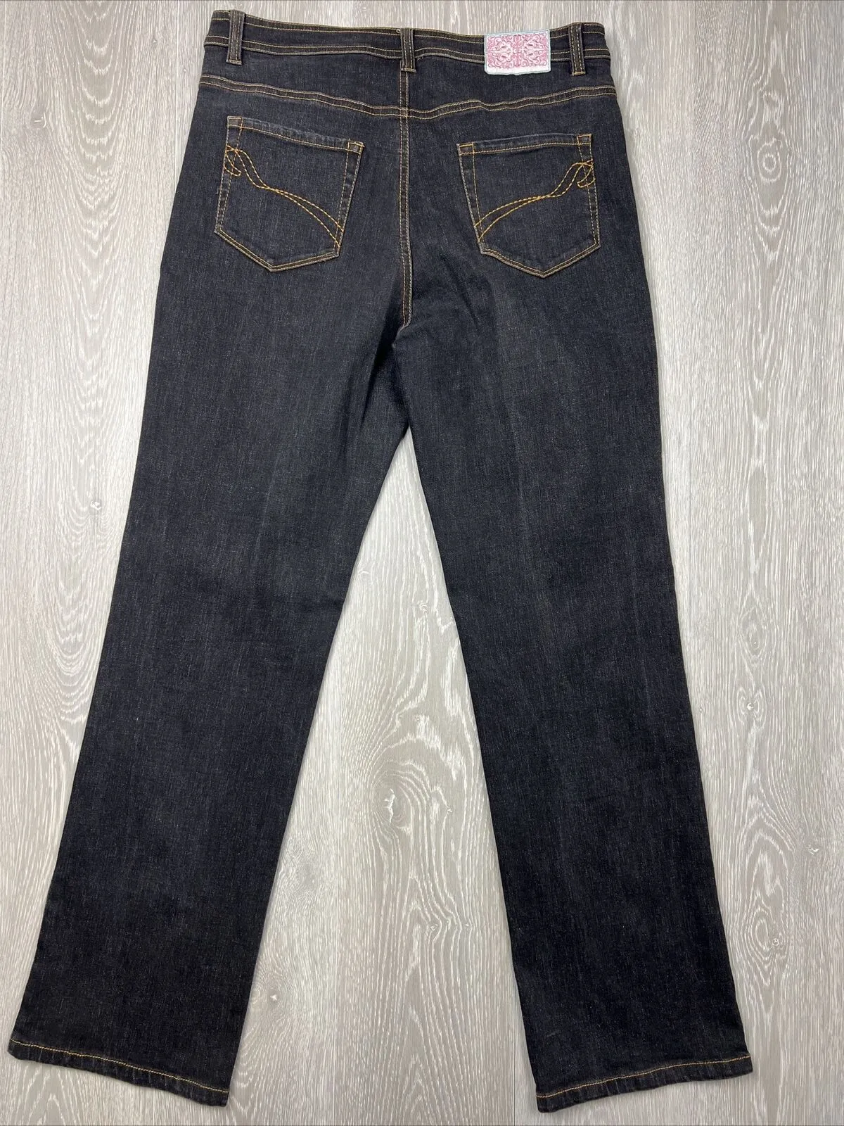 Blue Illusion Womens Black Jeans Size Large