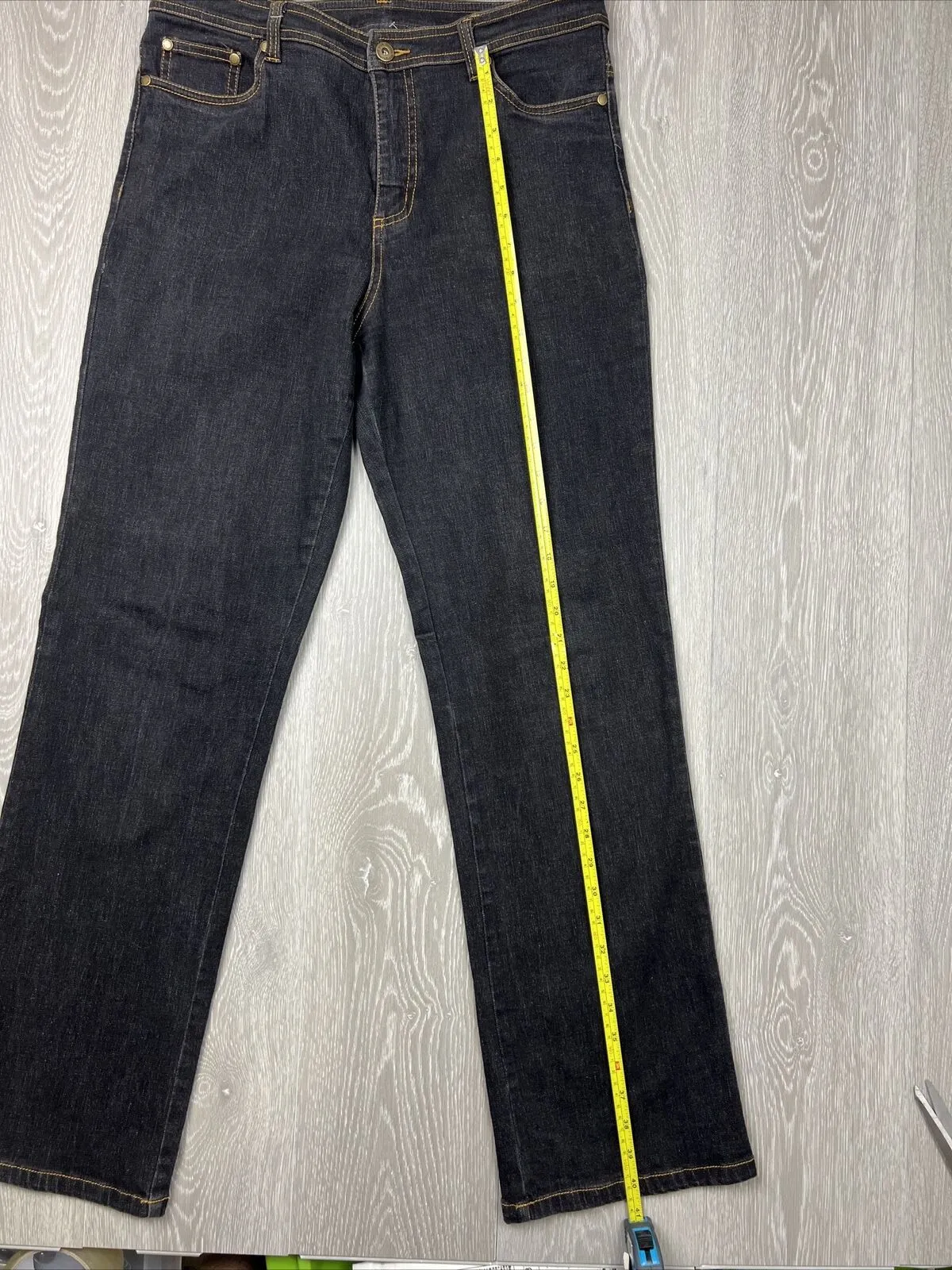 Blue Illusion Womens Black Jeans Size Large