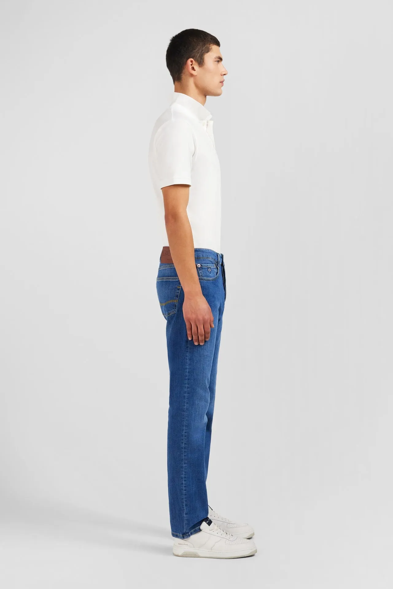 Blue jeans in stretch cotton
