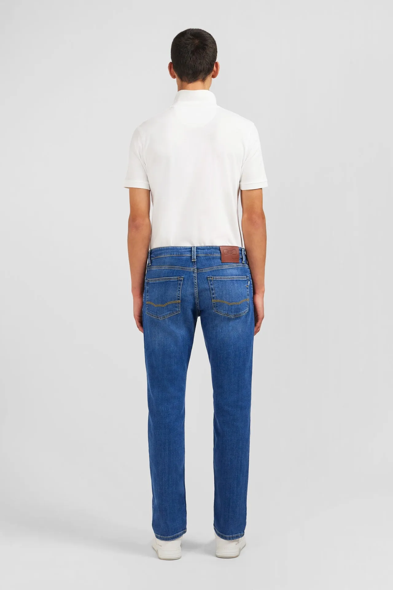 Blue jeans in stretch cotton
