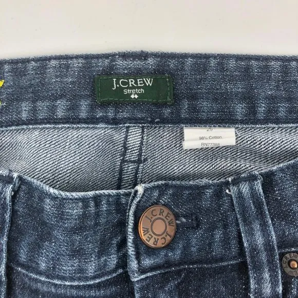 Blue Mid-Rise Skinny Jeans | J Crew