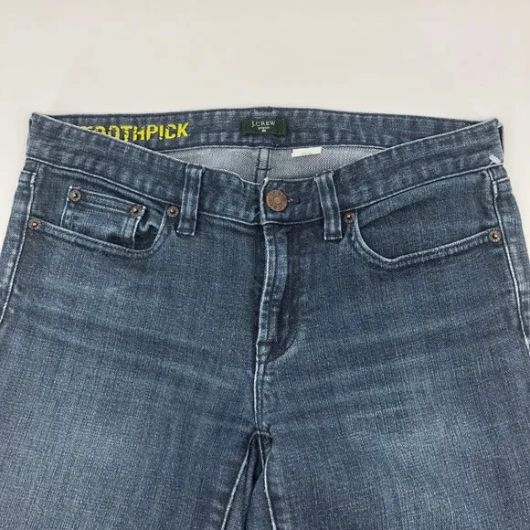 Blue Mid-Rise Skinny Jeans | J Crew