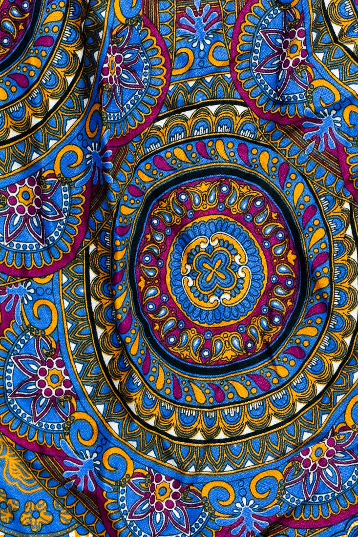 Blue Pendant Mandala Harem Pants