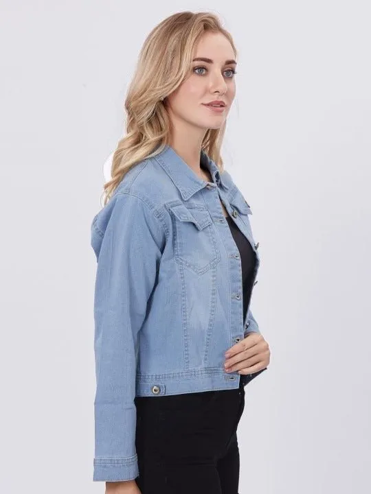Blum Denim Lightweight Crop Denim Jacket By HB