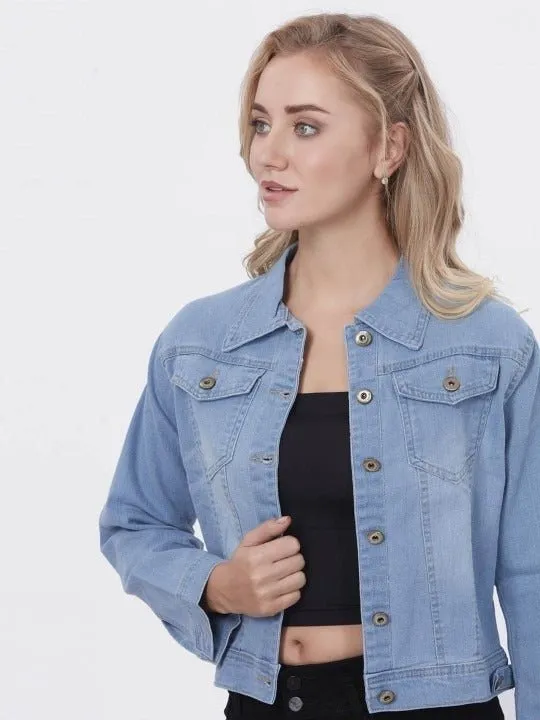 Blum Denim Lightweight Crop Denim Jacket By HB
