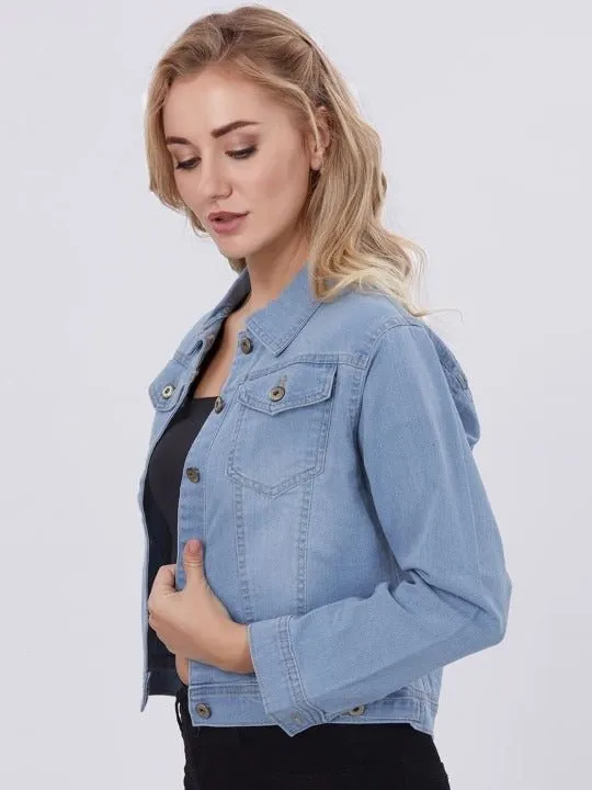 Blum Denim Lightweight Crop Denim Jacket By HB