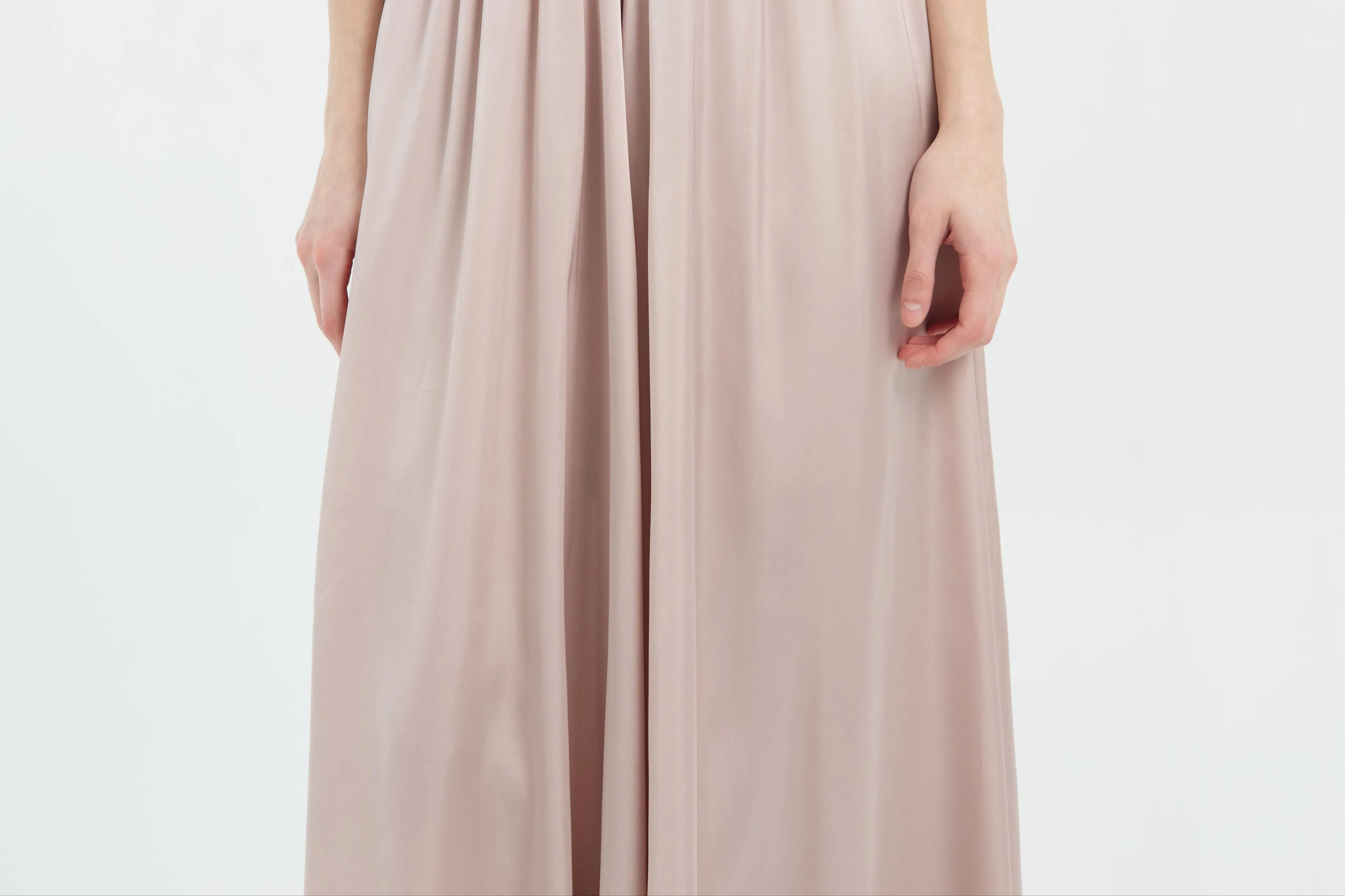 Blush Palazzo Silk Pants