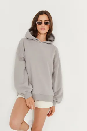 Bluza Boyfriend Hoodie light grey