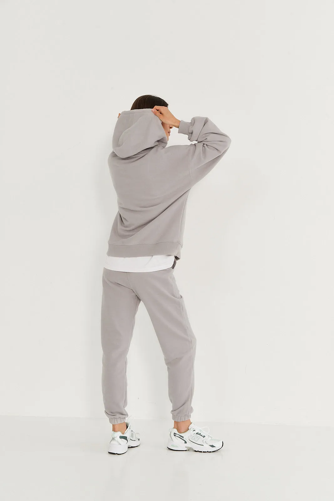 Bluza Boyfriend Hoodie light grey