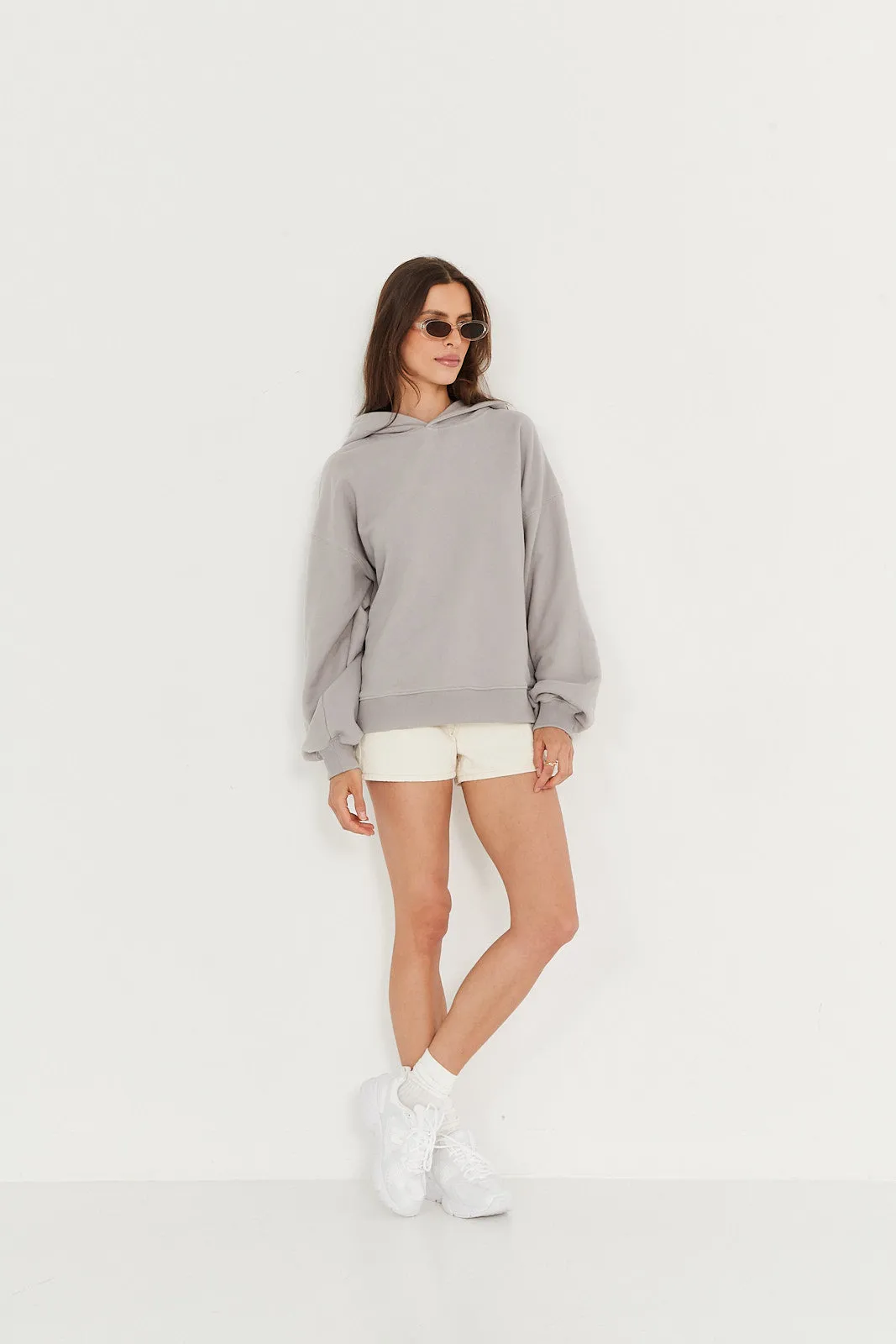 Bluza Boyfriend Hoodie light grey