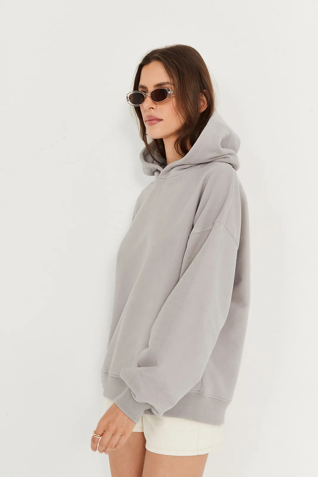 Bluza Boyfriend Hoodie light grey