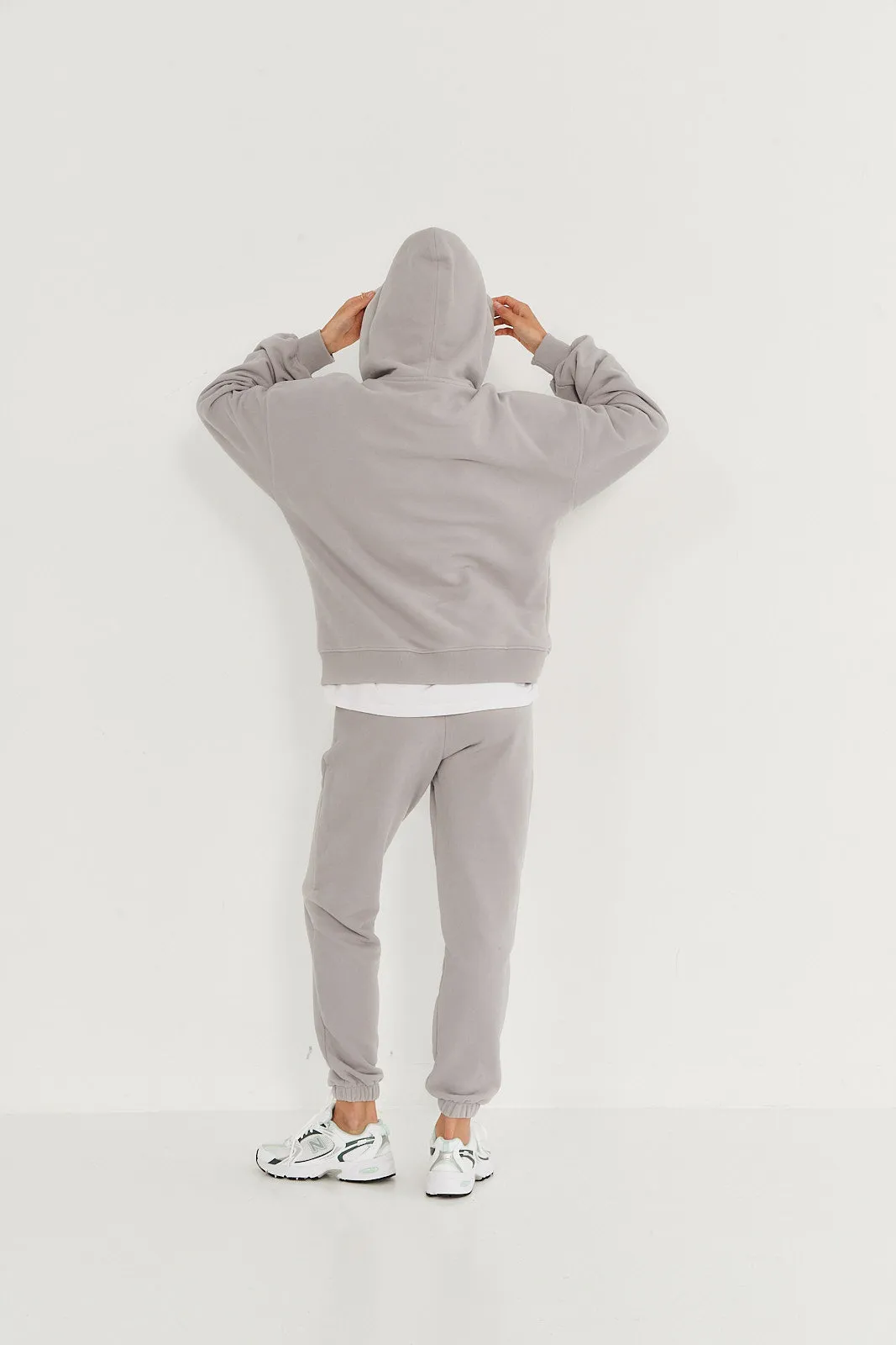 Bluza Boyfriend Hoodie light grey